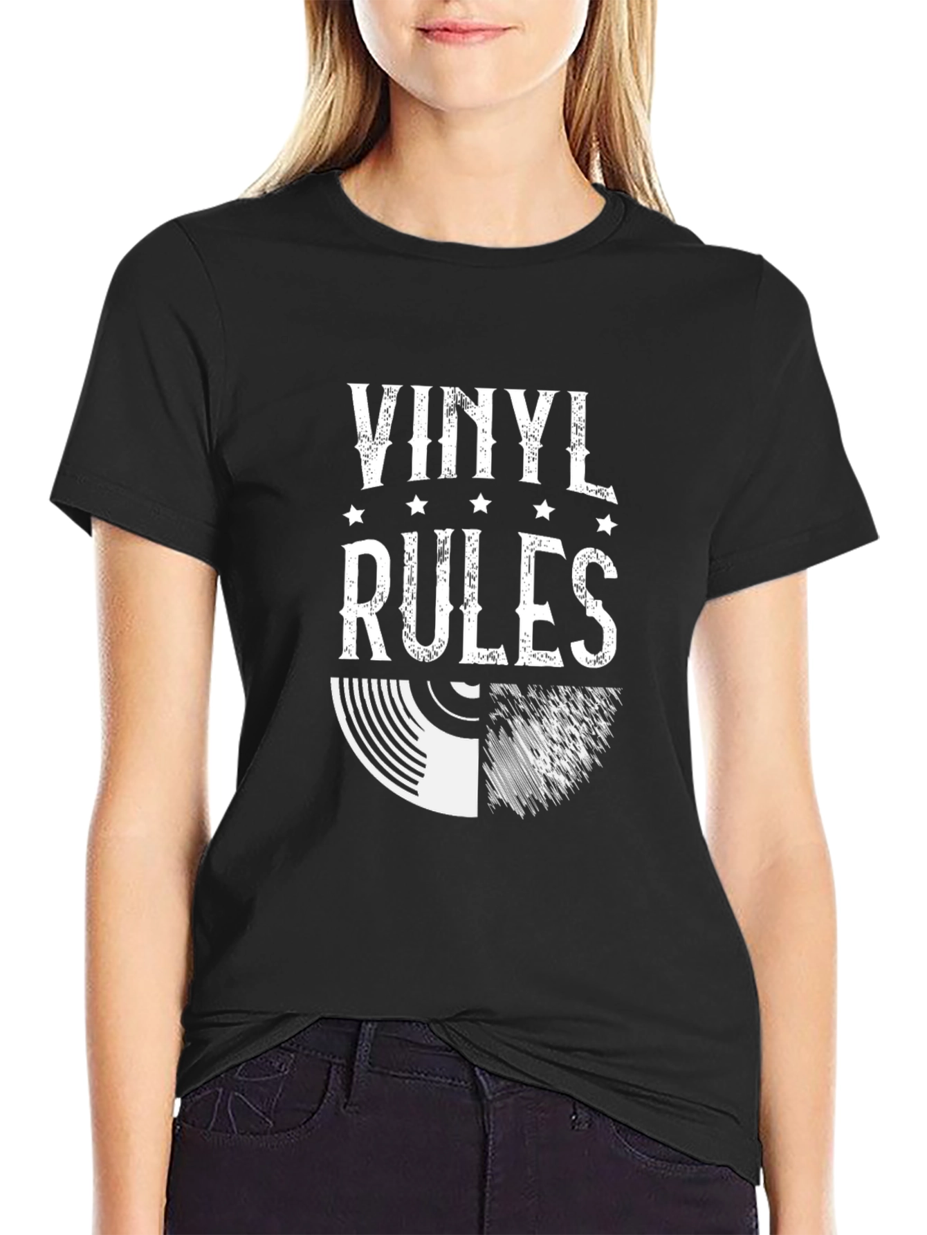 Vinyl Rules T-Shirt - Music Lover Tee