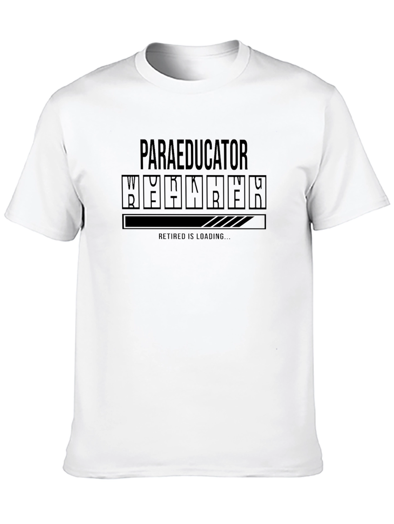 Paraeducator Retired Loading Black T-Shirt