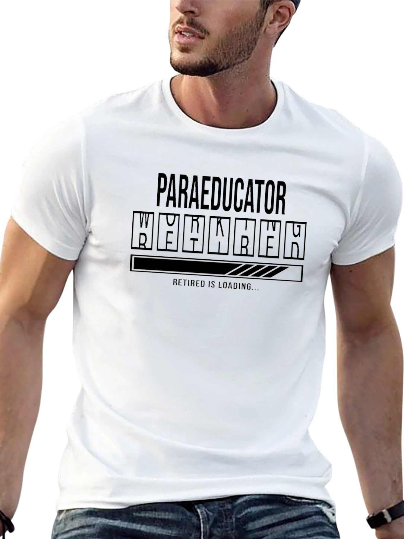 Paraeducator Retired Loading Black T-Shirt