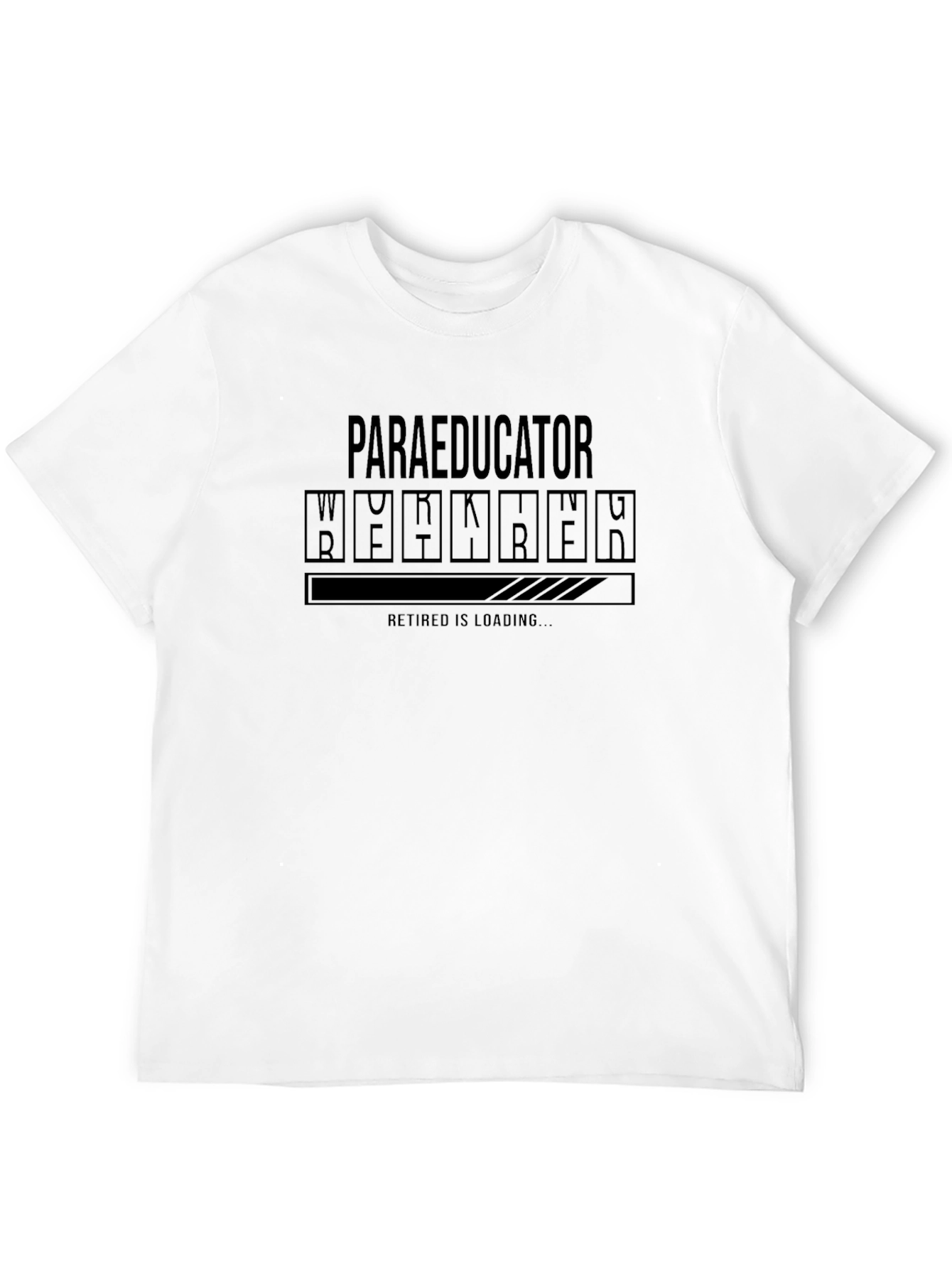 Paraeducator Retired Loading Black T-Shirt