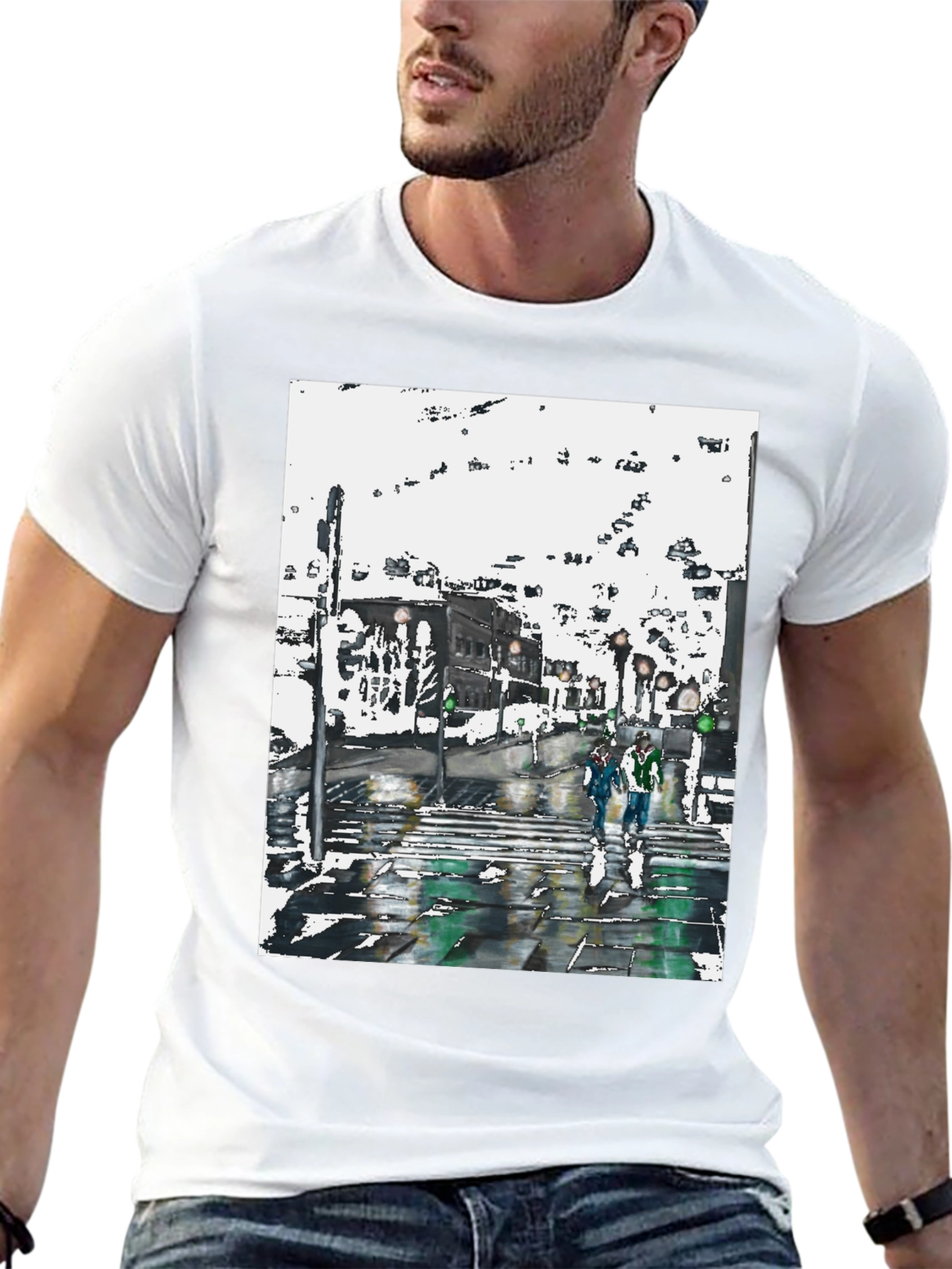 Urban Street Art Black T-Shirt