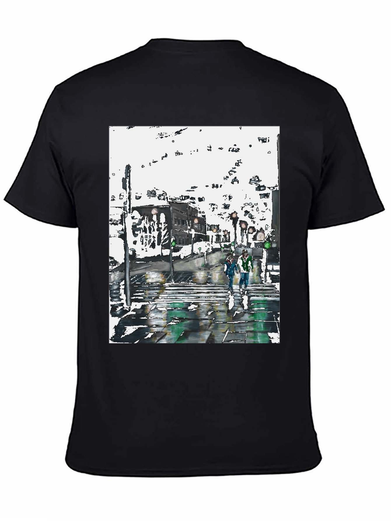Urban Street Art Black T-Shirt
