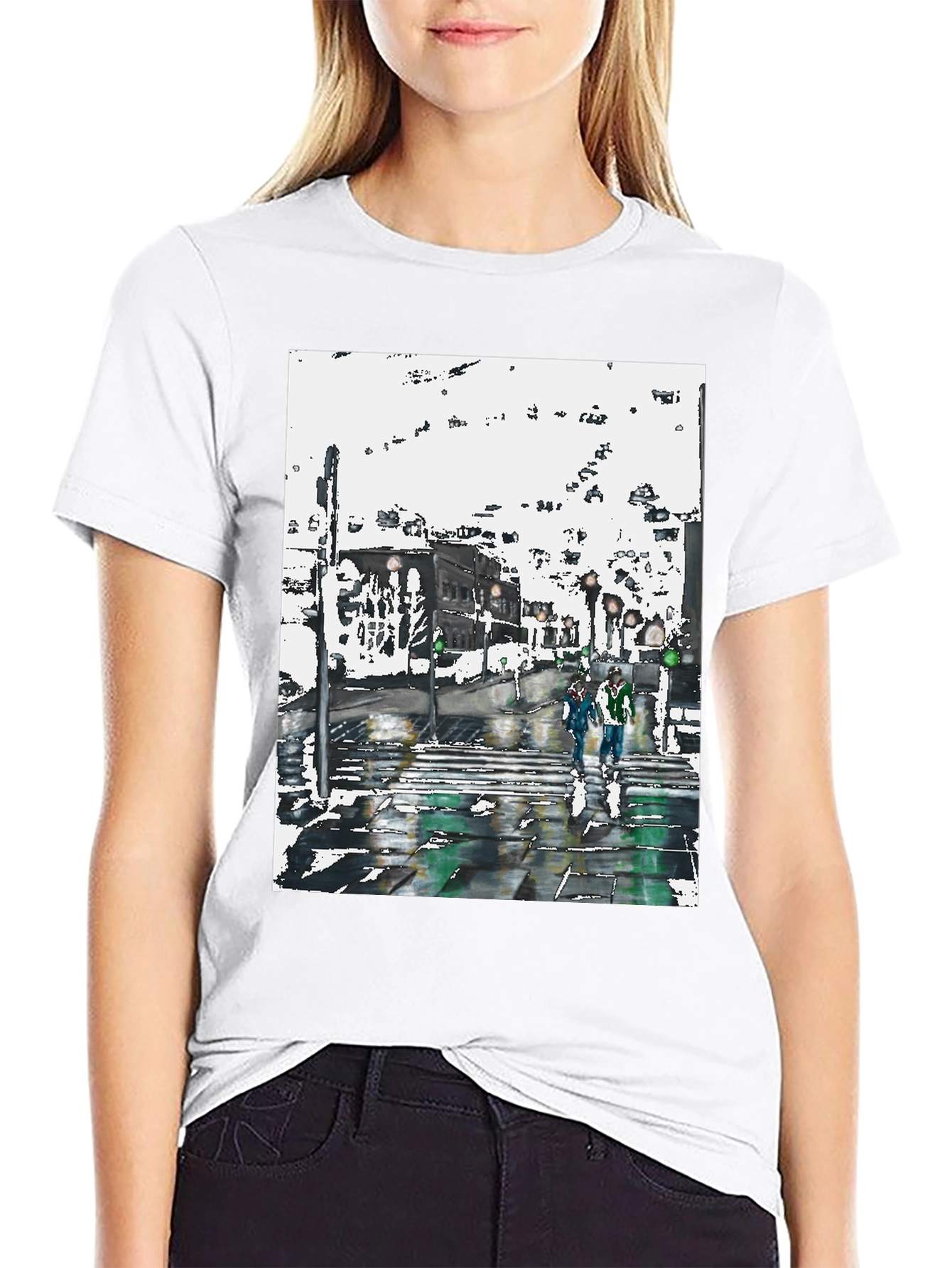 Urban Street Art Black T-Shirt