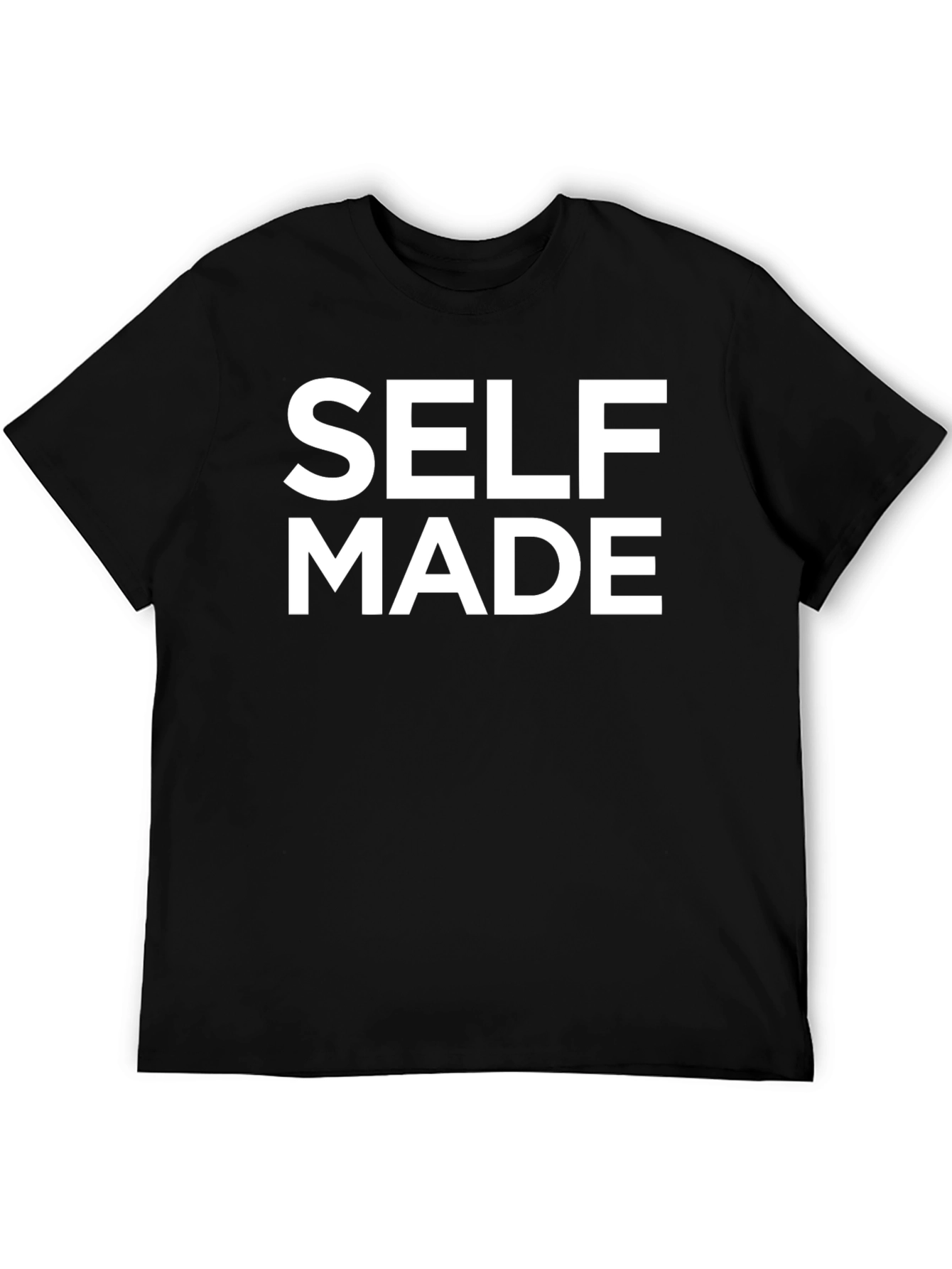 Self Made Black Graphic T-Shirt
