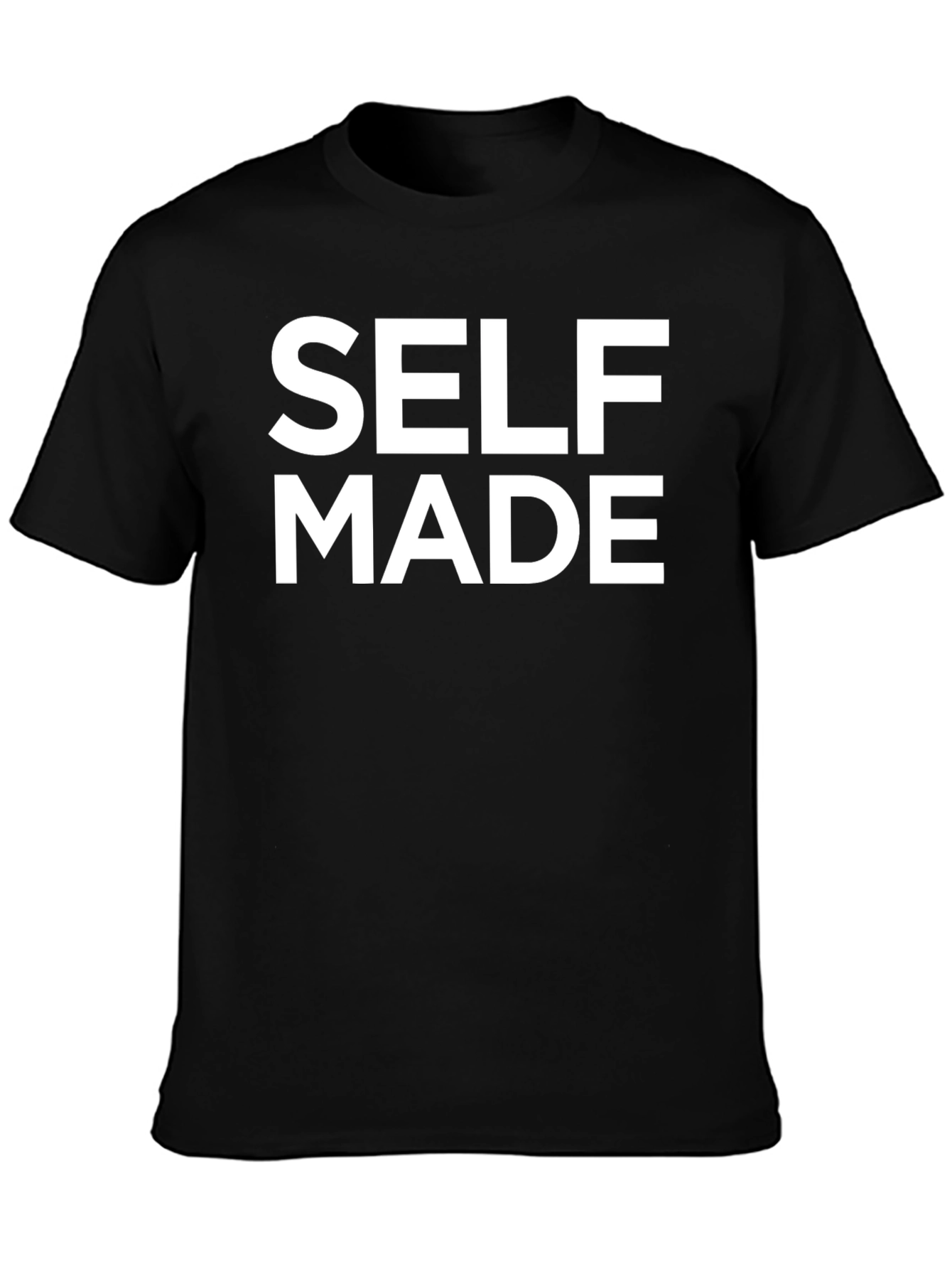 Self Made Black Graphic T-Shirt