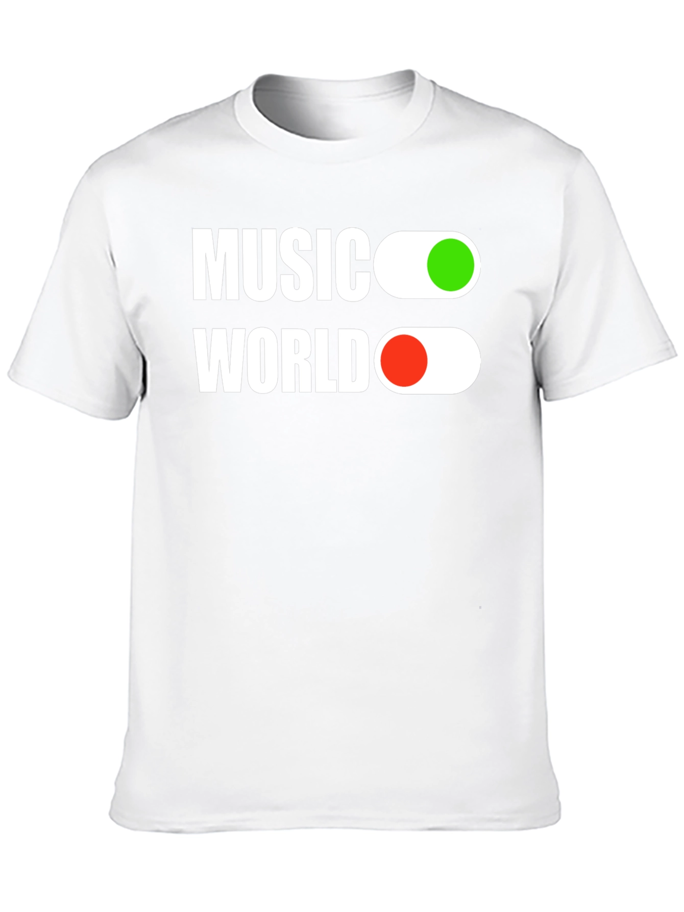 Music World On/Off Black T-Shirt