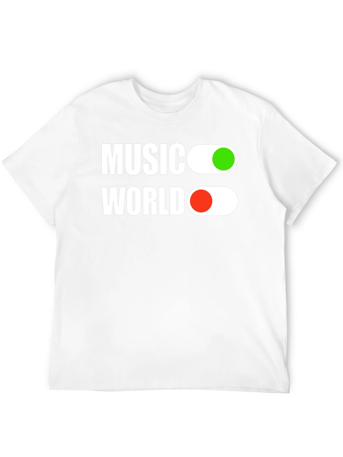 Music World On/Off Black T-Shirt