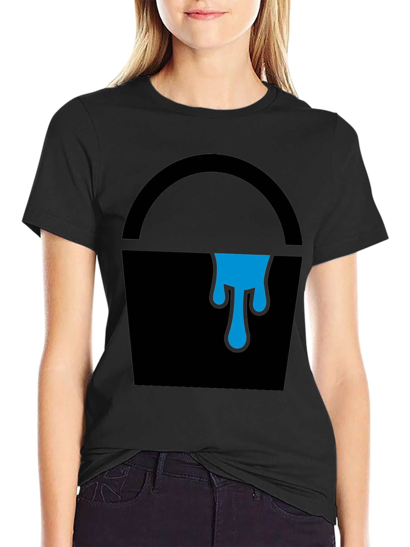 Paint Bucket Graphic Tee - Cool Artsy Design
