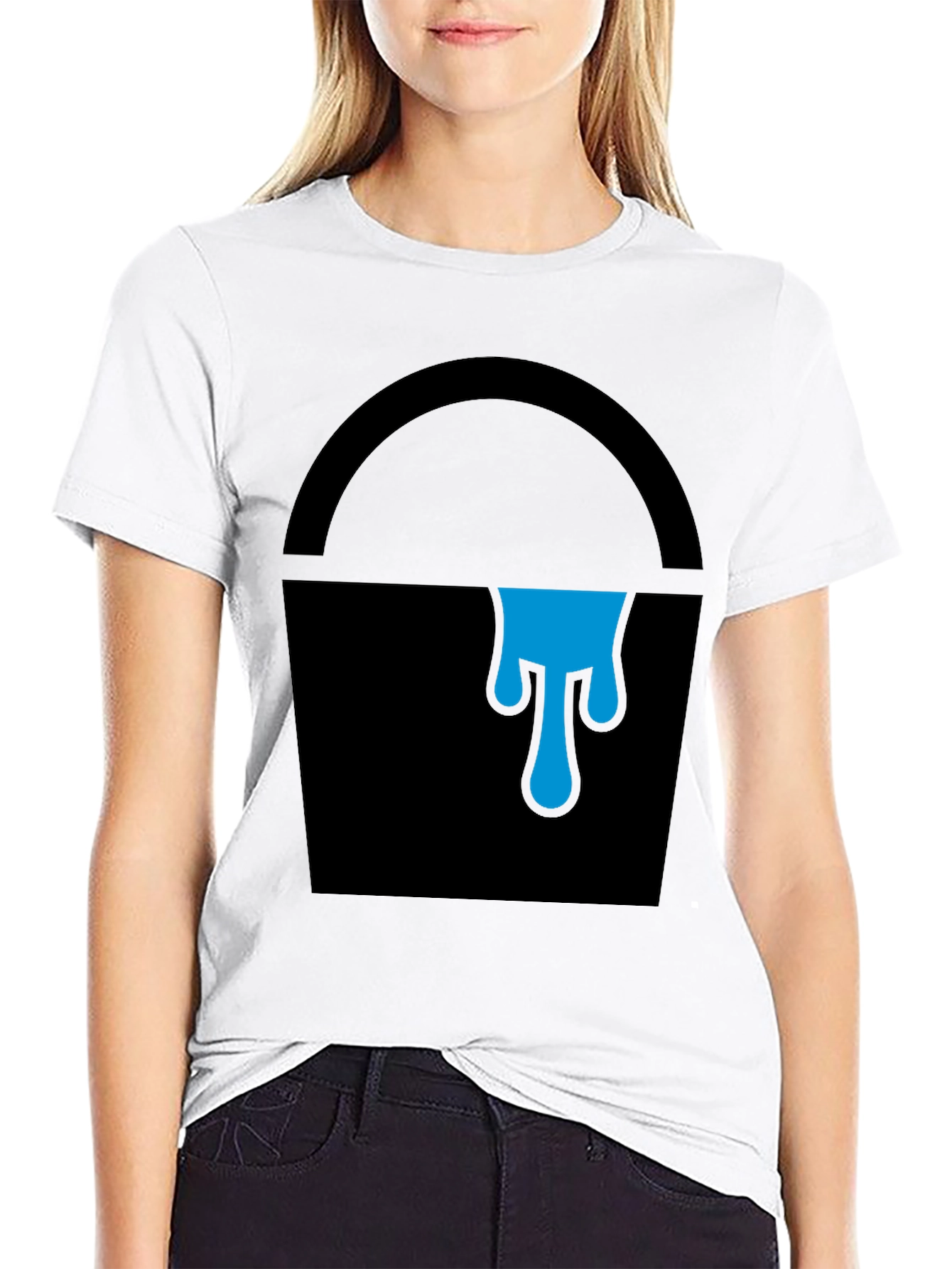 Paint Bucket Graphic Tee - Cool Artsy Design