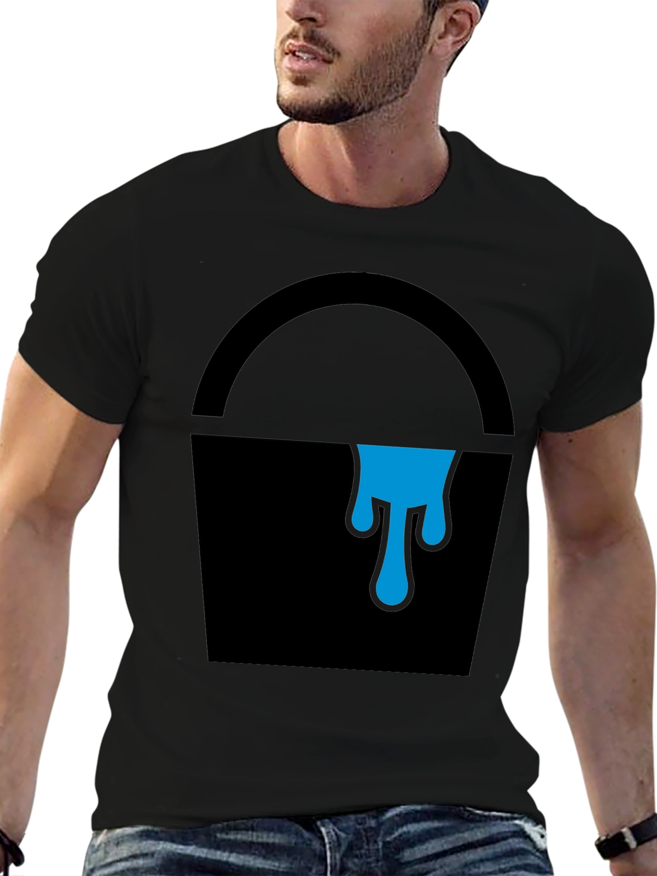 Paint Bucket Graphic Tee - Cool Artsy Design