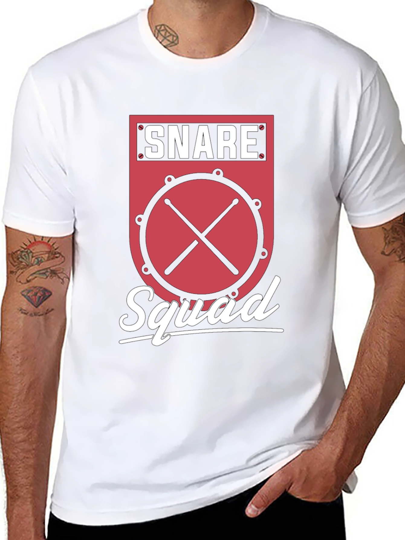 Snare Squad Drummer Graphic Tee
