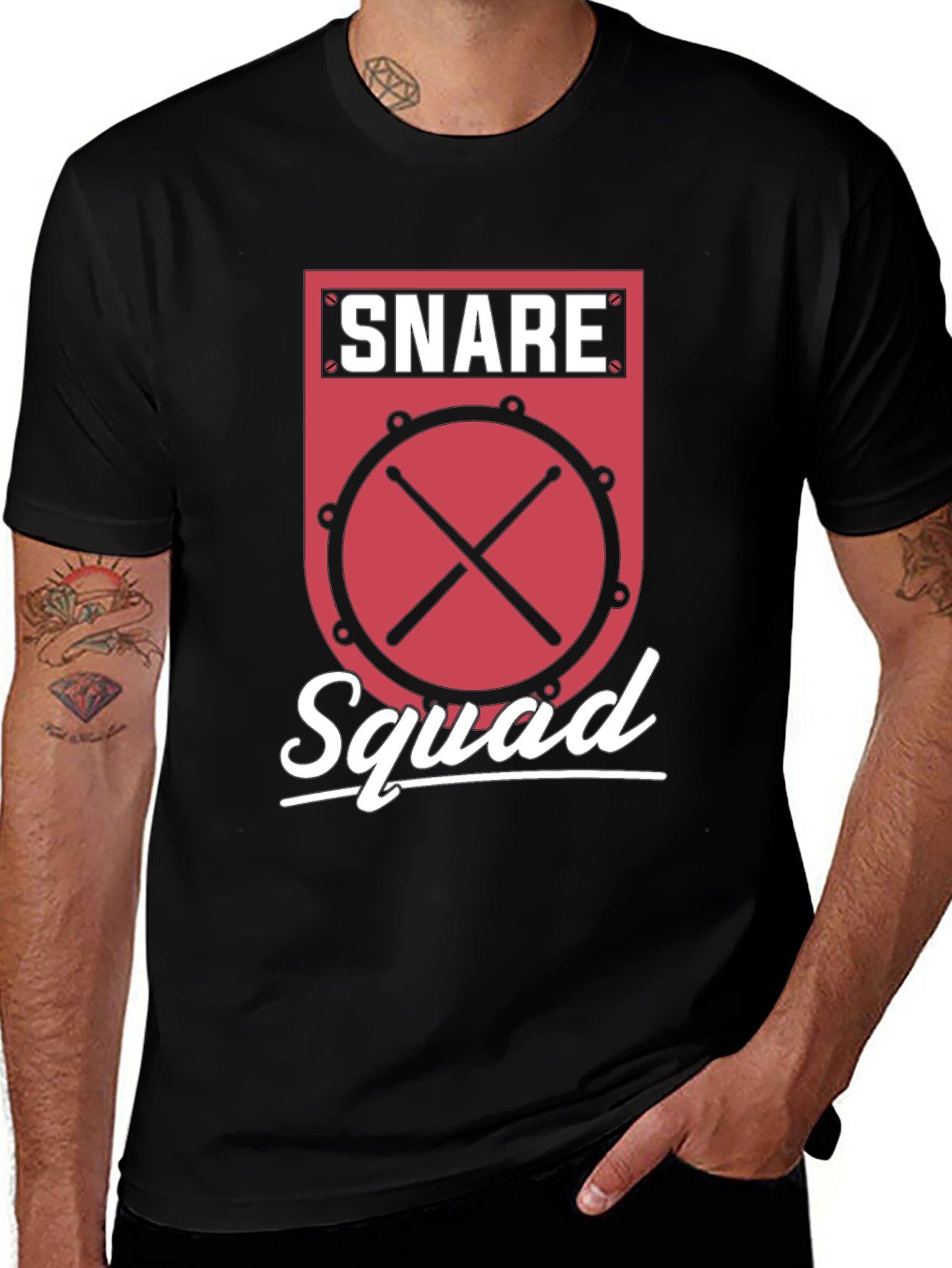 Snare Squad Drummer Graphic Tee