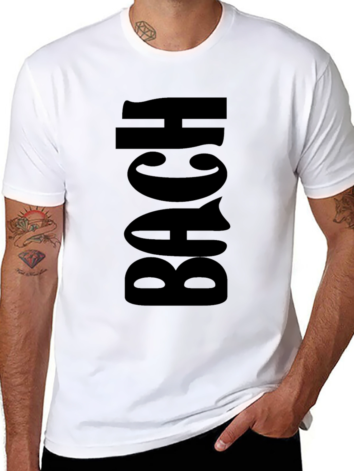 Black BACH Graphic Tee - Party Ready!