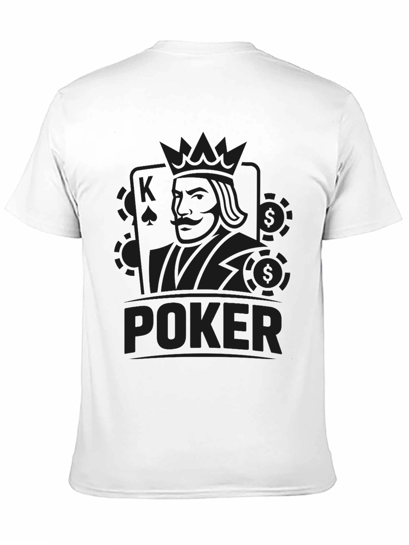 Black Poker King Graphic T-Shirt