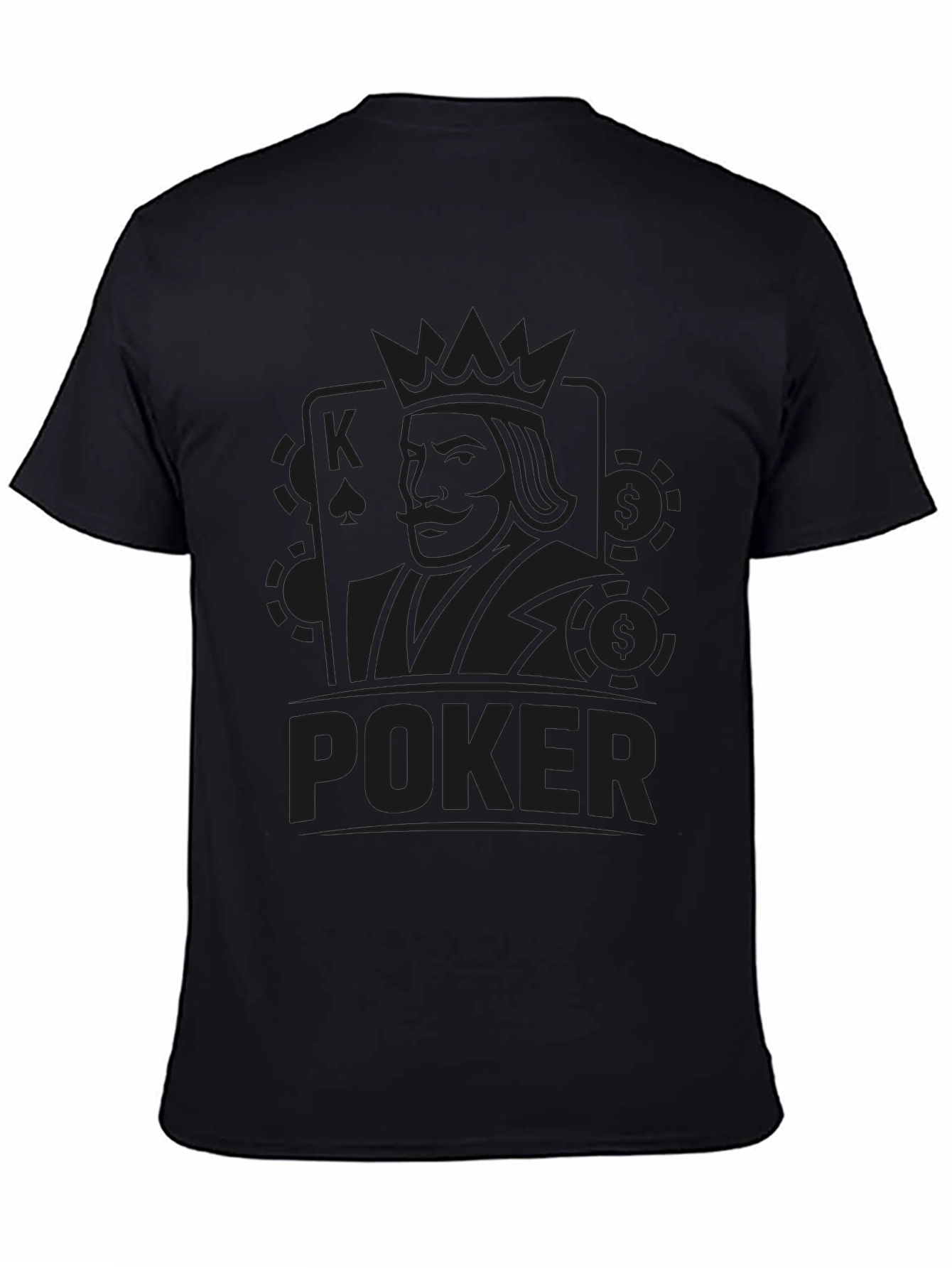 Black Poker King Graphic T-Shirt