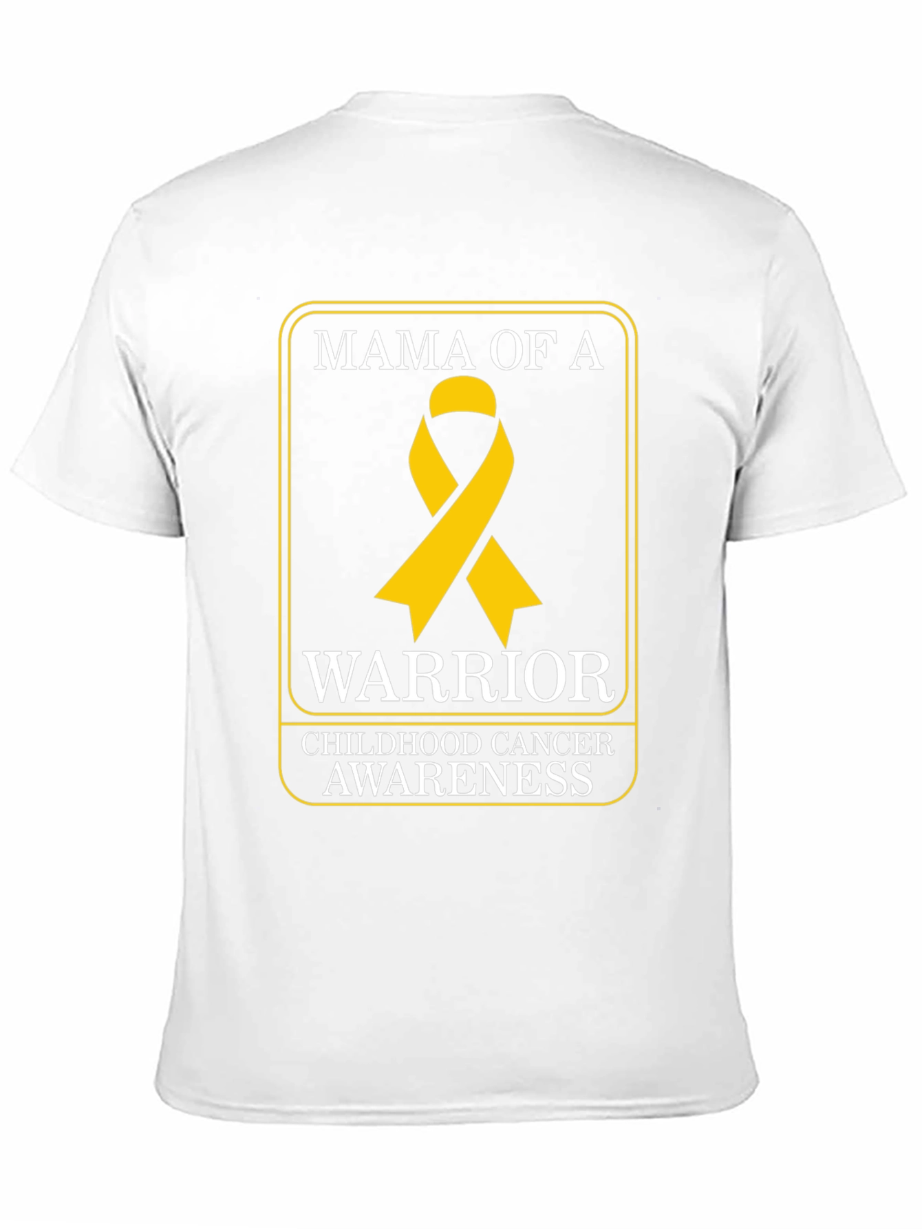 Mama of a Warrior Childhood Cancer Awareness T-Shirt