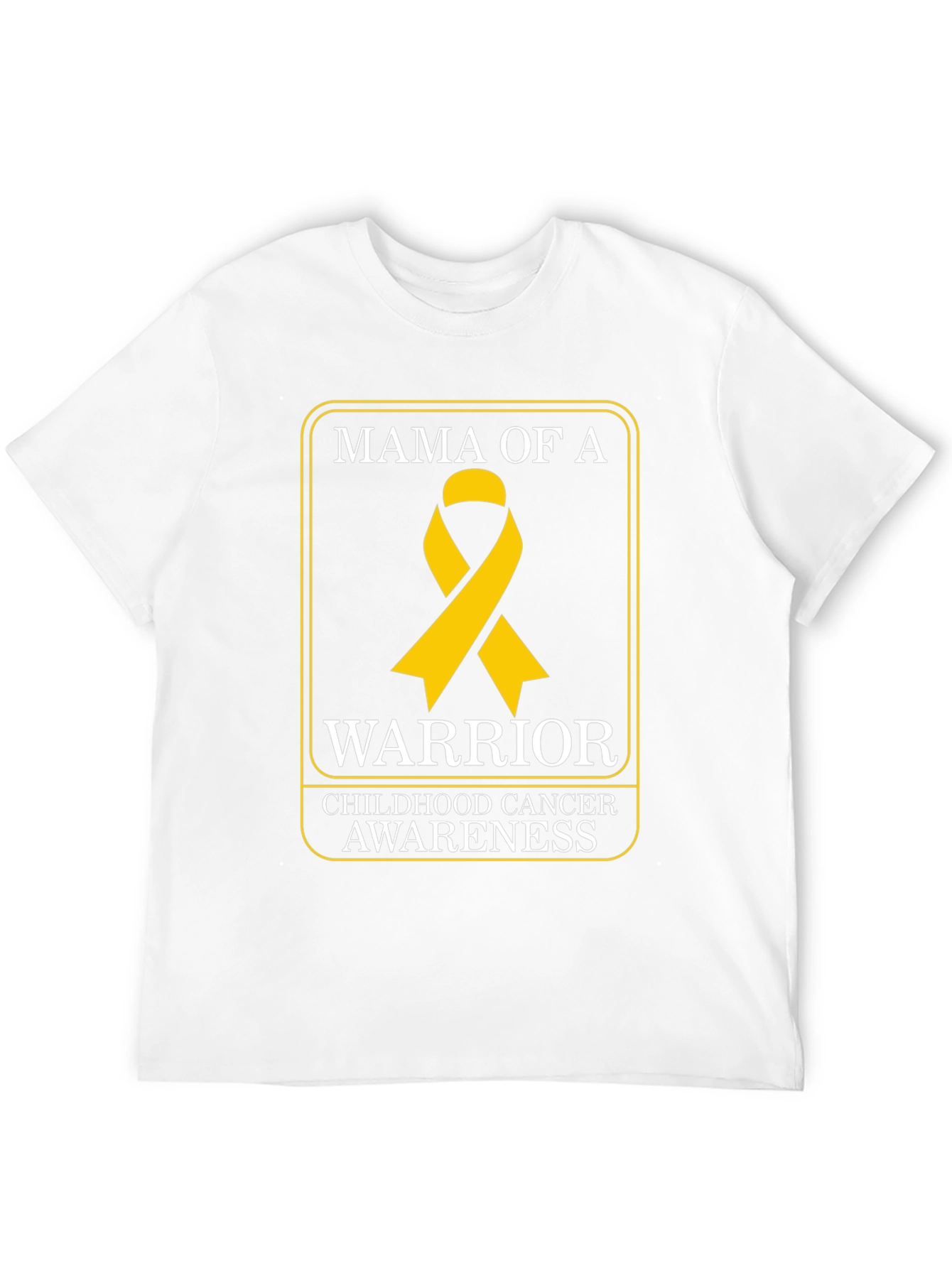 Mama of a Warrior Childhood Cancer Awareness T-Shirt
