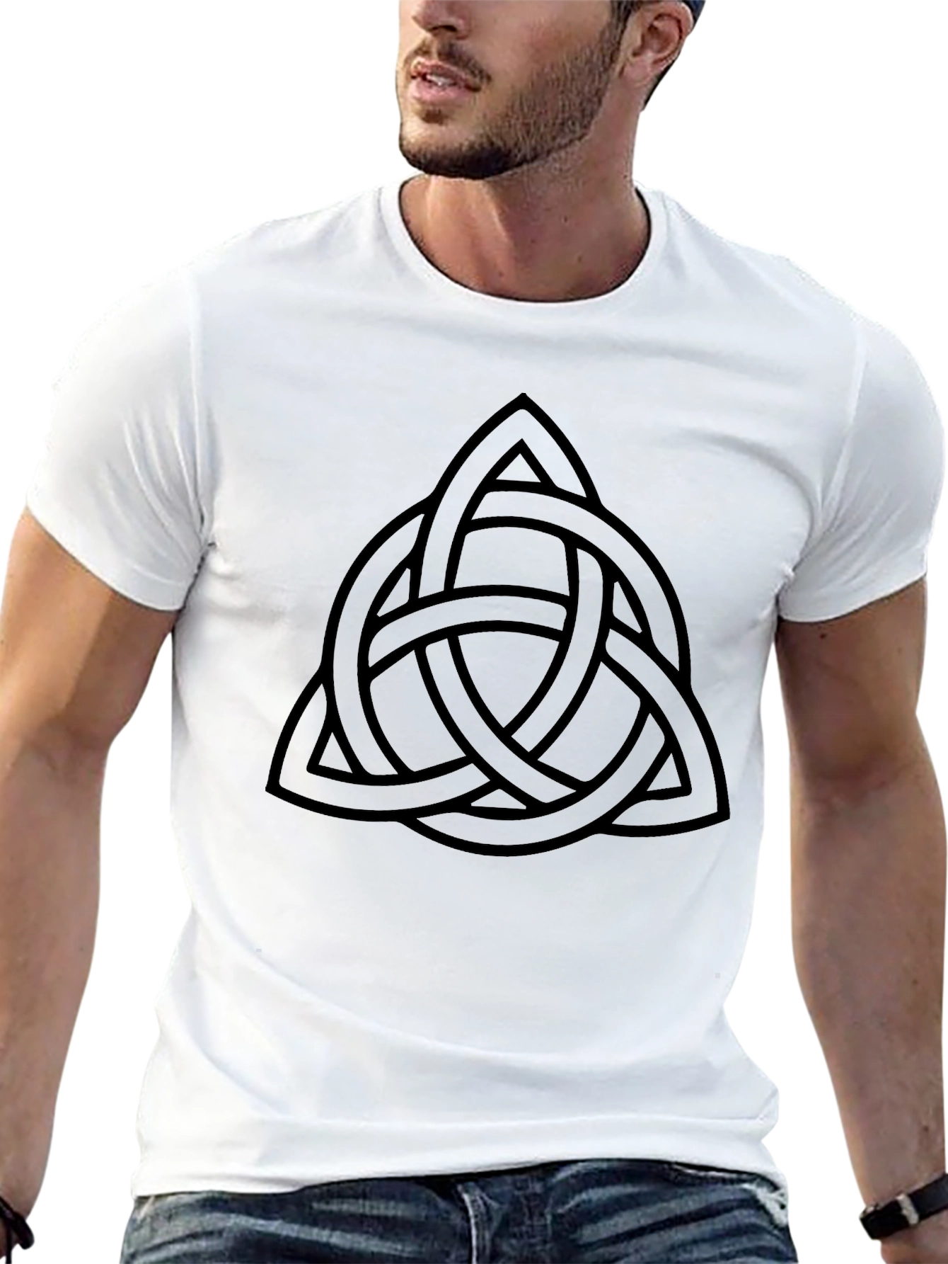 Celtic Knot Black T-Shirt - Trinity Symbol