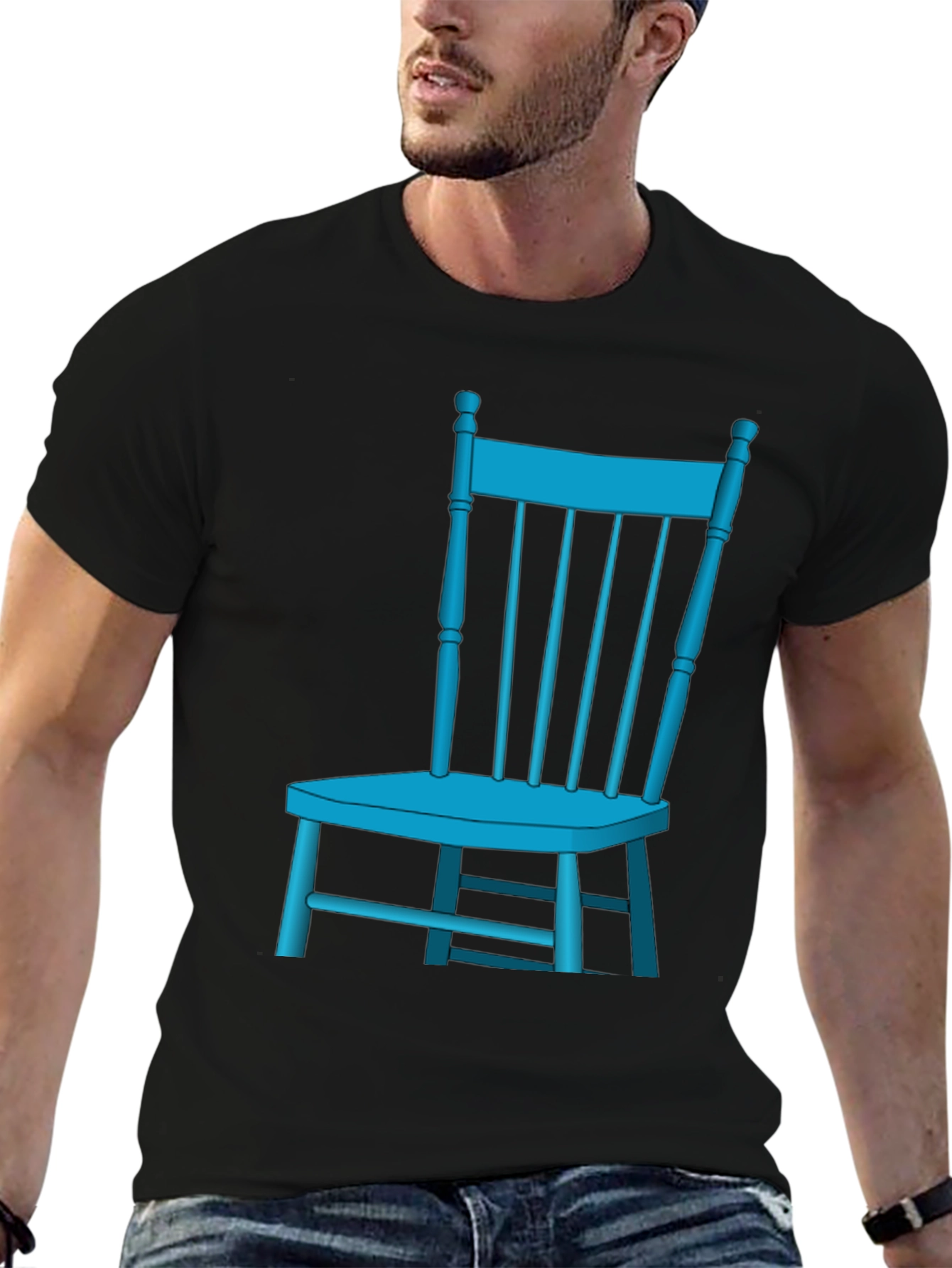 Chair Graphic Tee - Cool Furniture Design T-Shirt