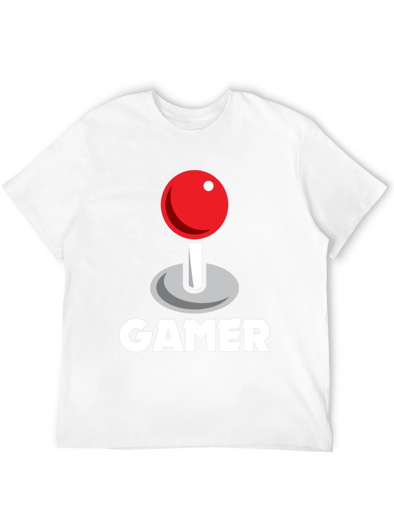 Gamer Joystick Graphic Tee - Black Cotton T-Shirt