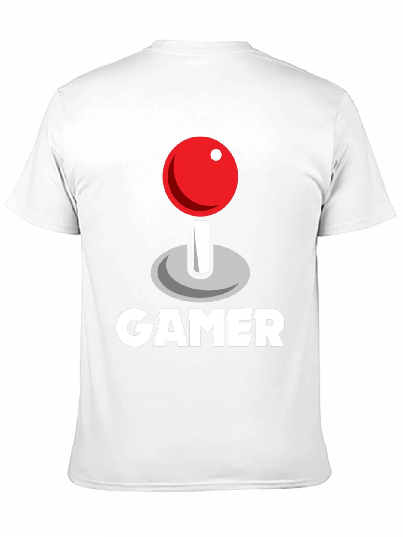 Gamer Joystick Graphic Tee - Black Cotton T-Shirt