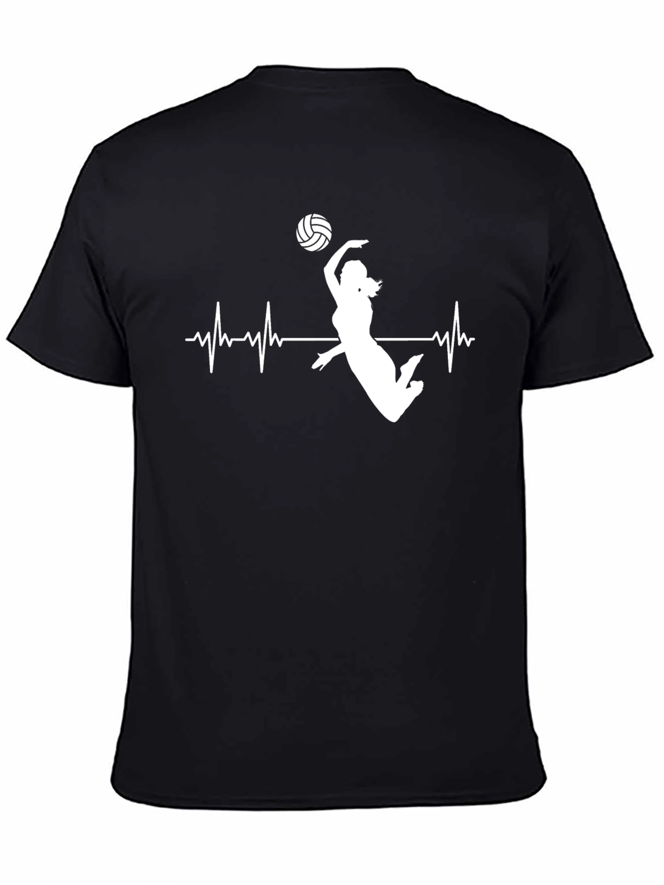 Volleyball Heartbeat Graphic T-Shirt