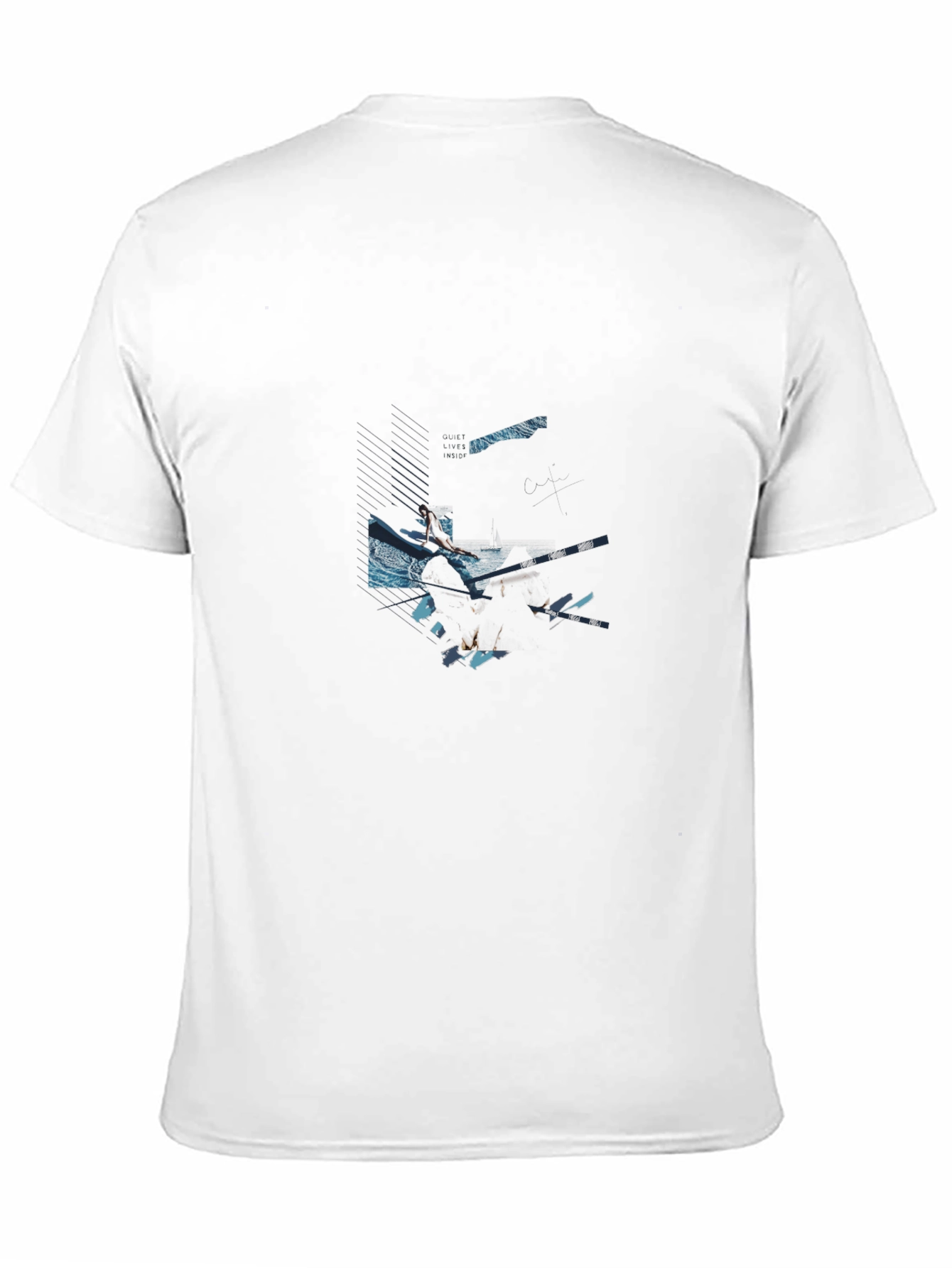 Abstract Graphic Black T-Shirt - Modern Casual Wear