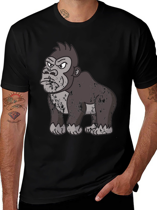 Angry Gorilla Graphic T-Shirt - Black