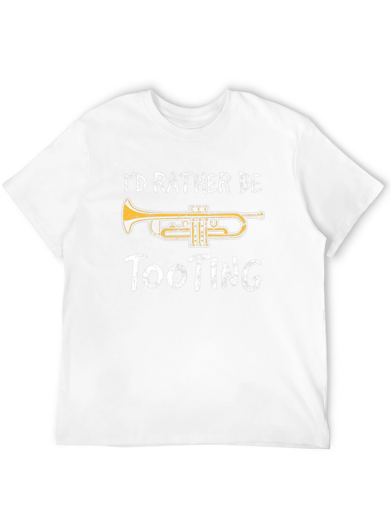 Tooting Trumpet Mens Black Graphic Tee