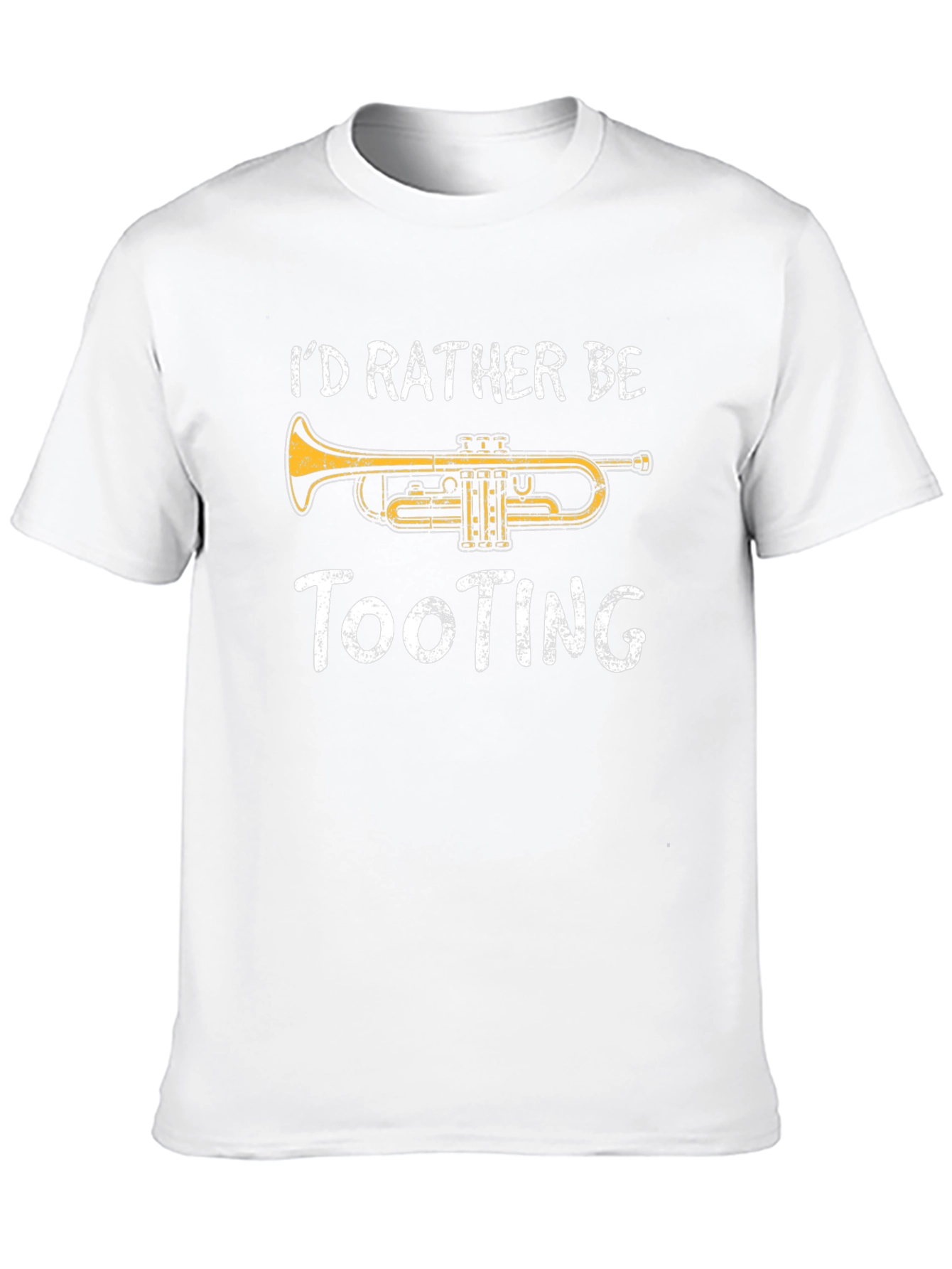 Tooting Trumpet Mens Black Graphic Tee