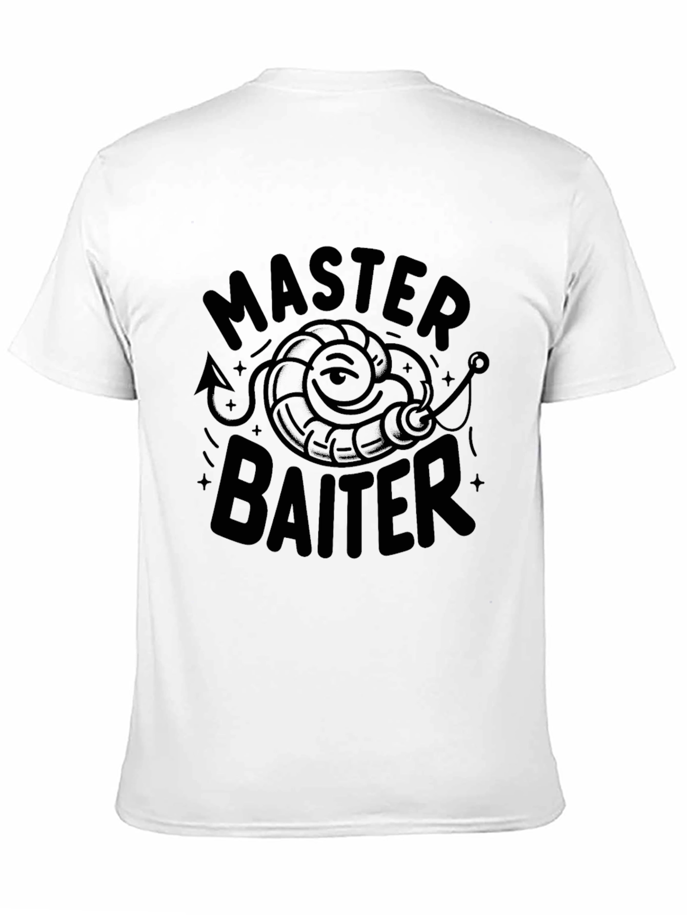 Master Baiter Graphic T-Shirt Funny Fishing Tee