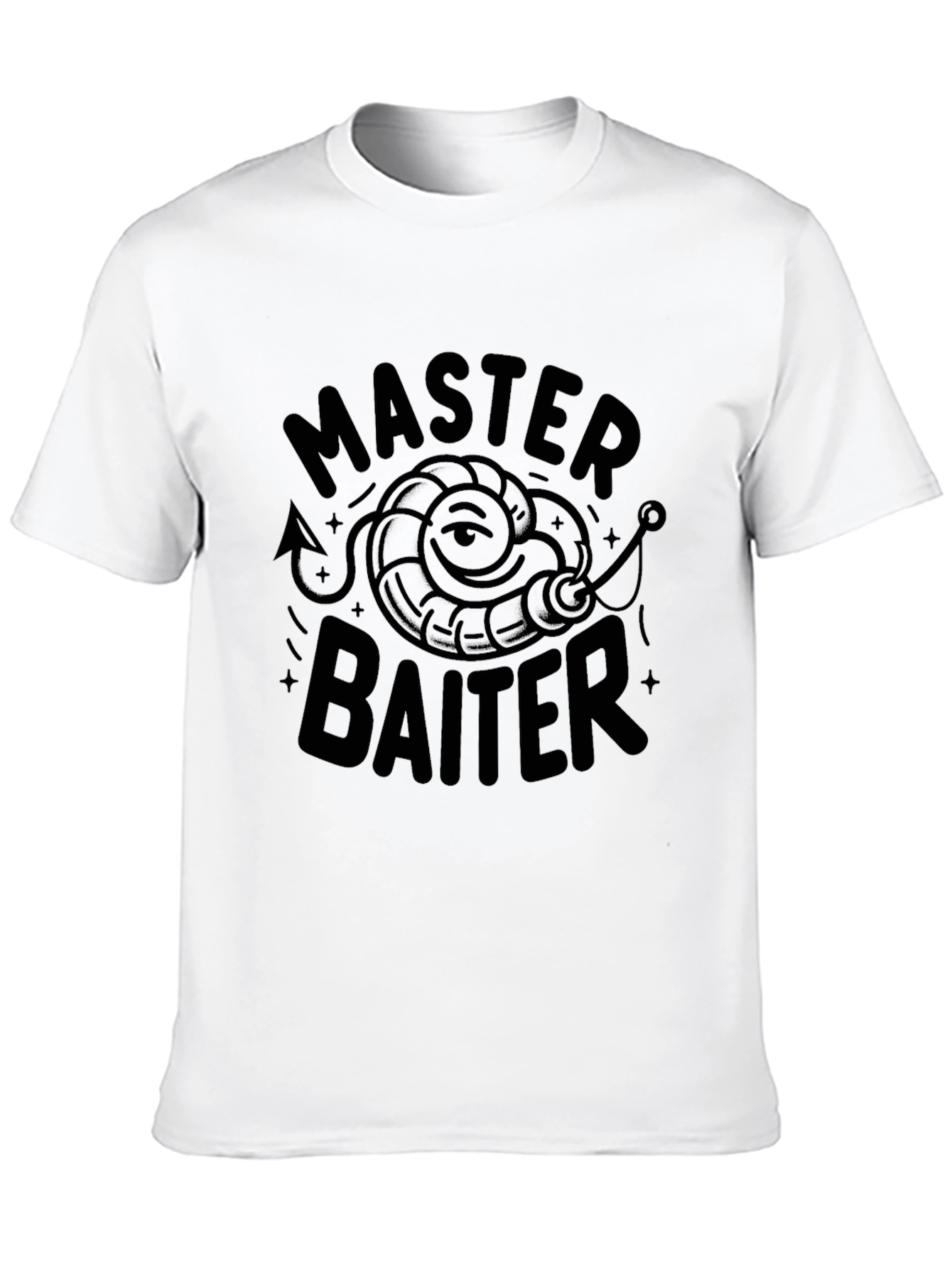 Master Baiter Graphic T-Shirt Funny Fishing Tee