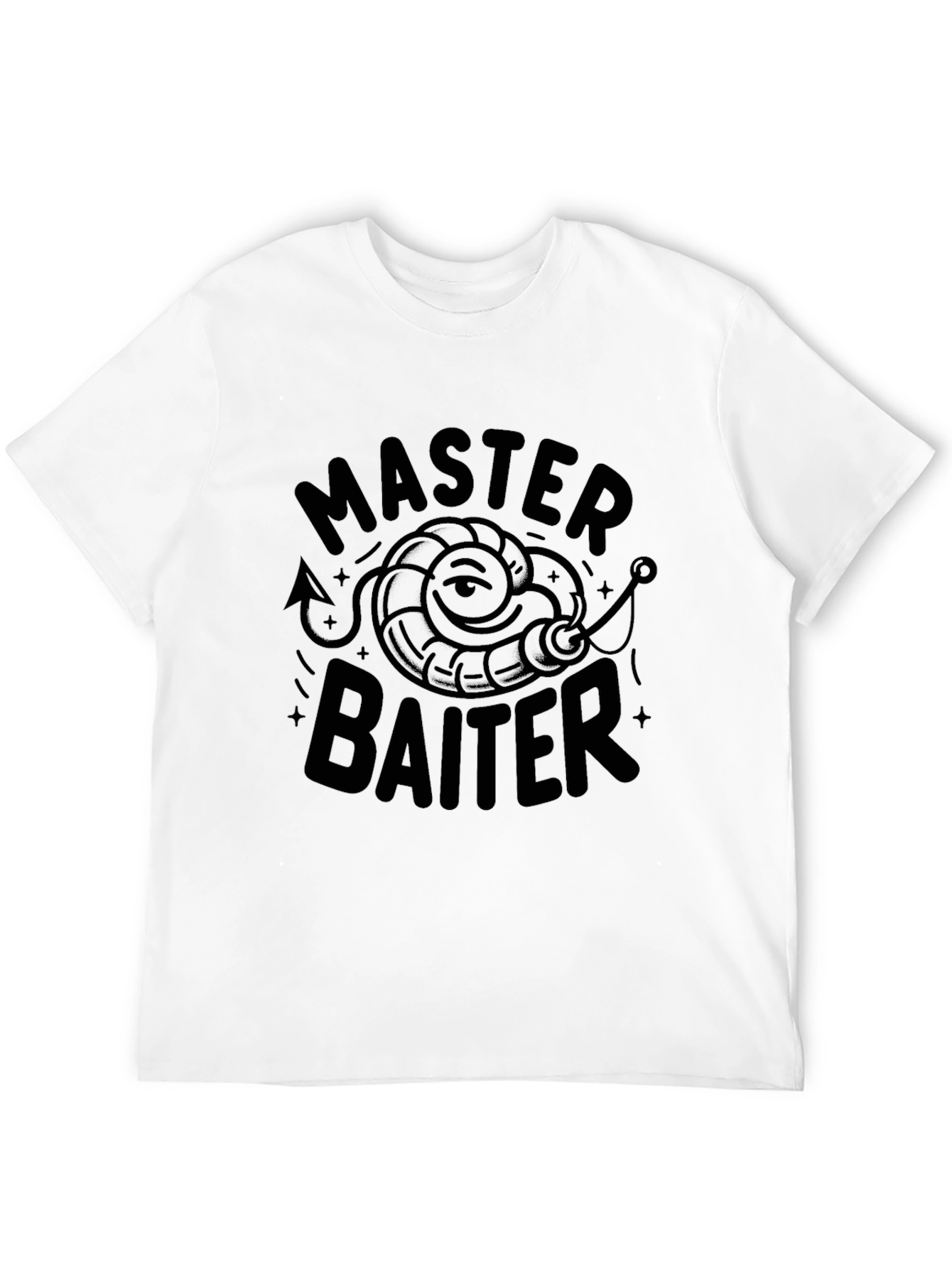 Master Baiter Graphic T-Shirt Funny Fishing Tee