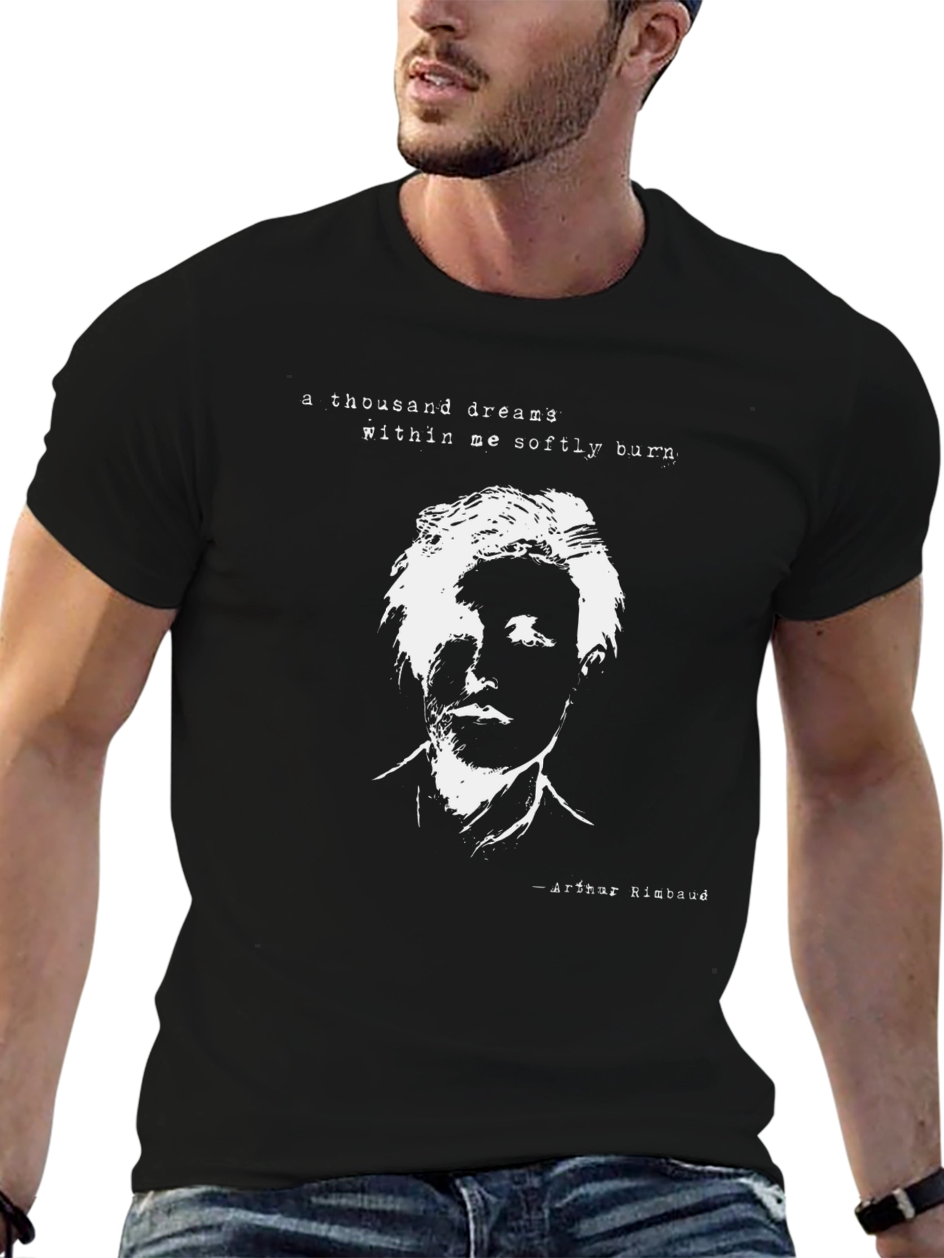 Arthur Rimbaud Graphic T-Shirt - Literary Poet Tee