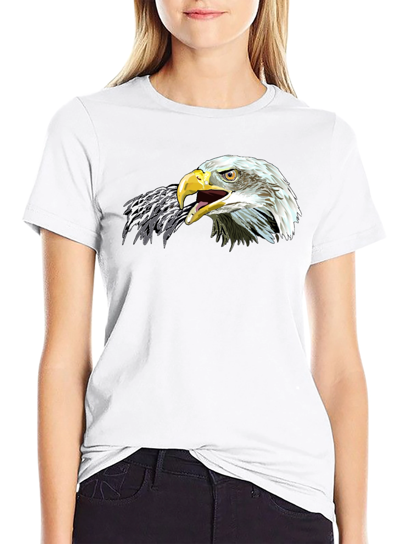 Eagle Graphic Black T-Shirt - Mens Bold Design