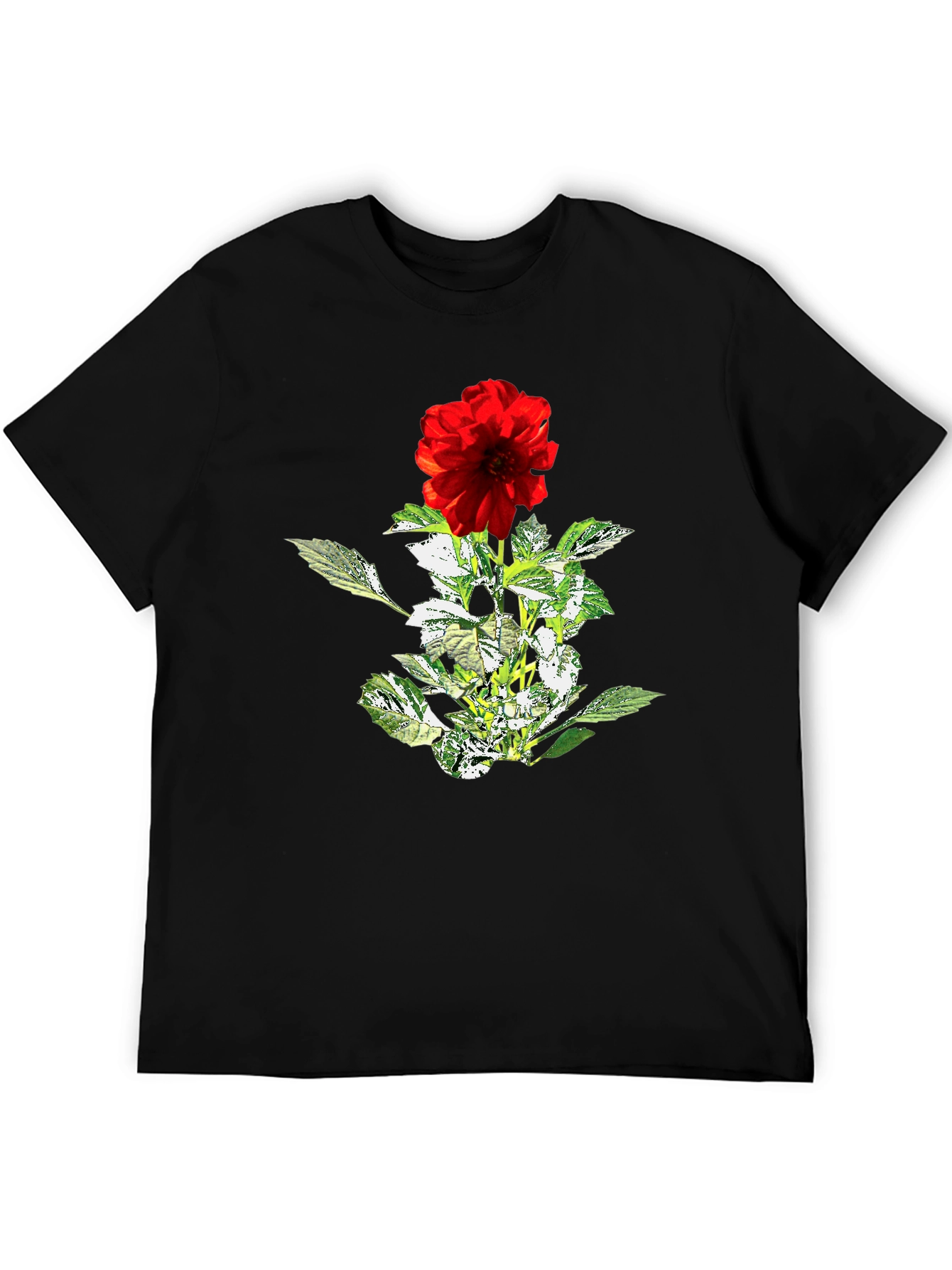 Floral T-Shirt - Red Flower Graphic Tee