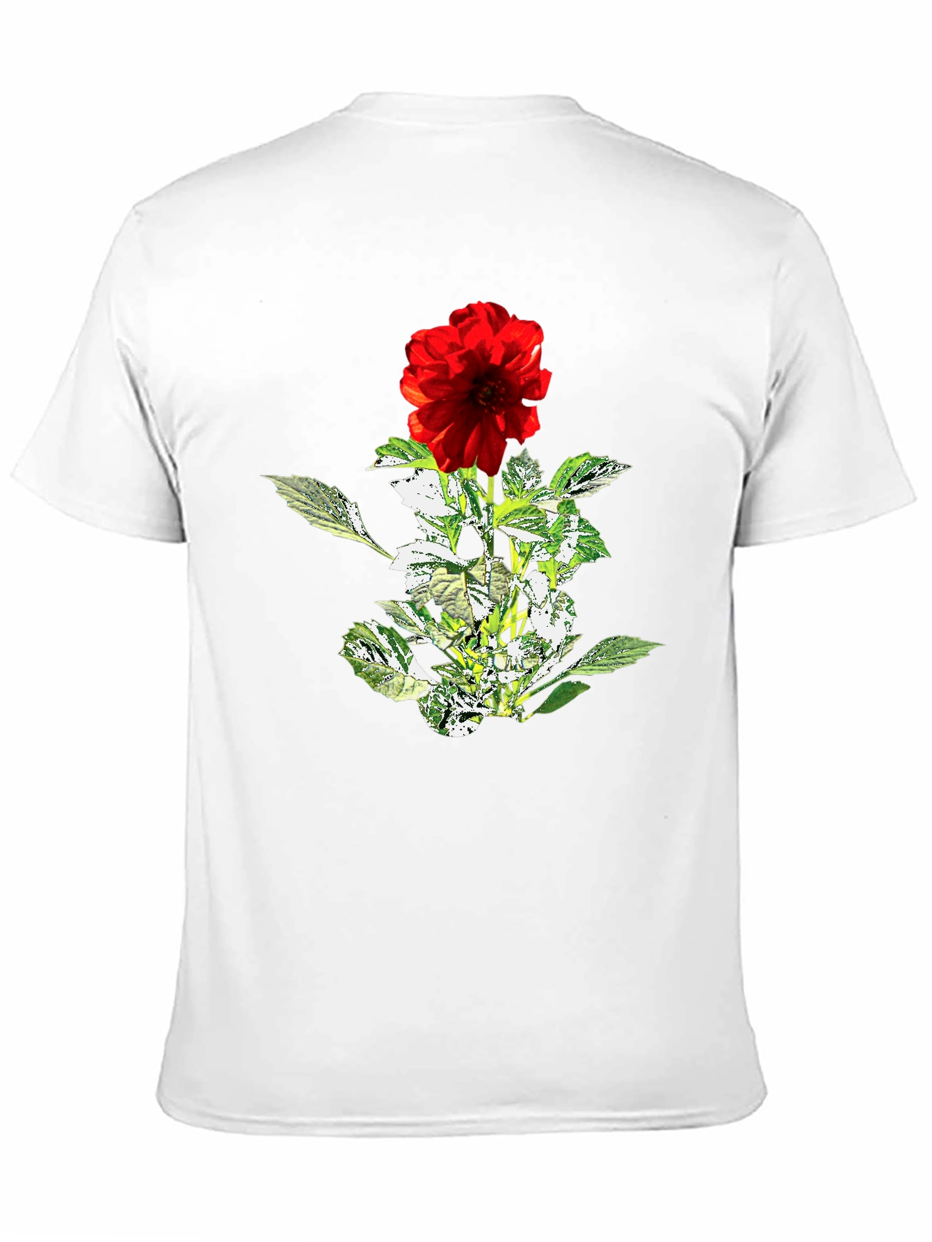 Floral T-Shirt - Red Flower Graphic Tee