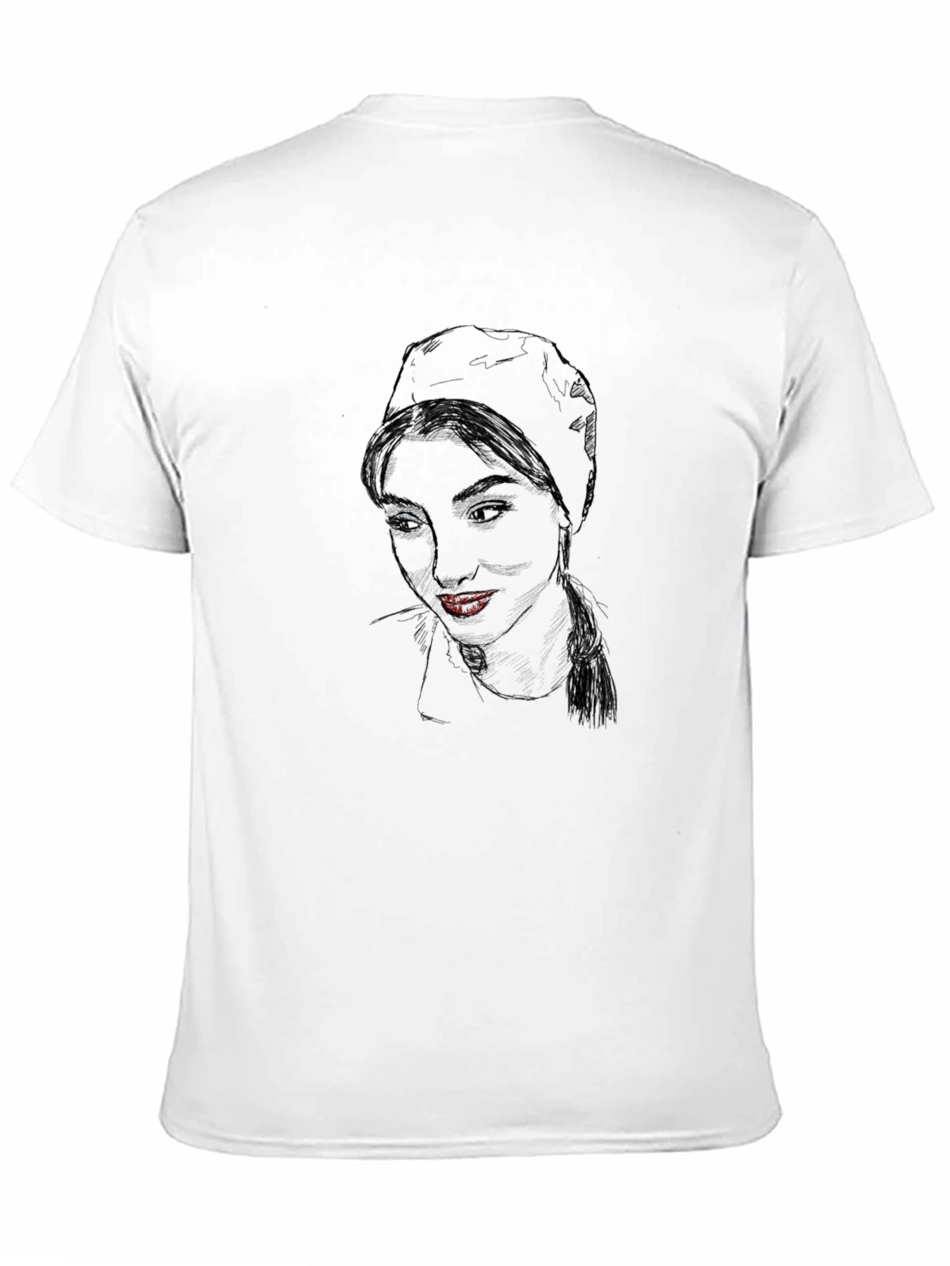 Artistic Portrait Black T-Shirt