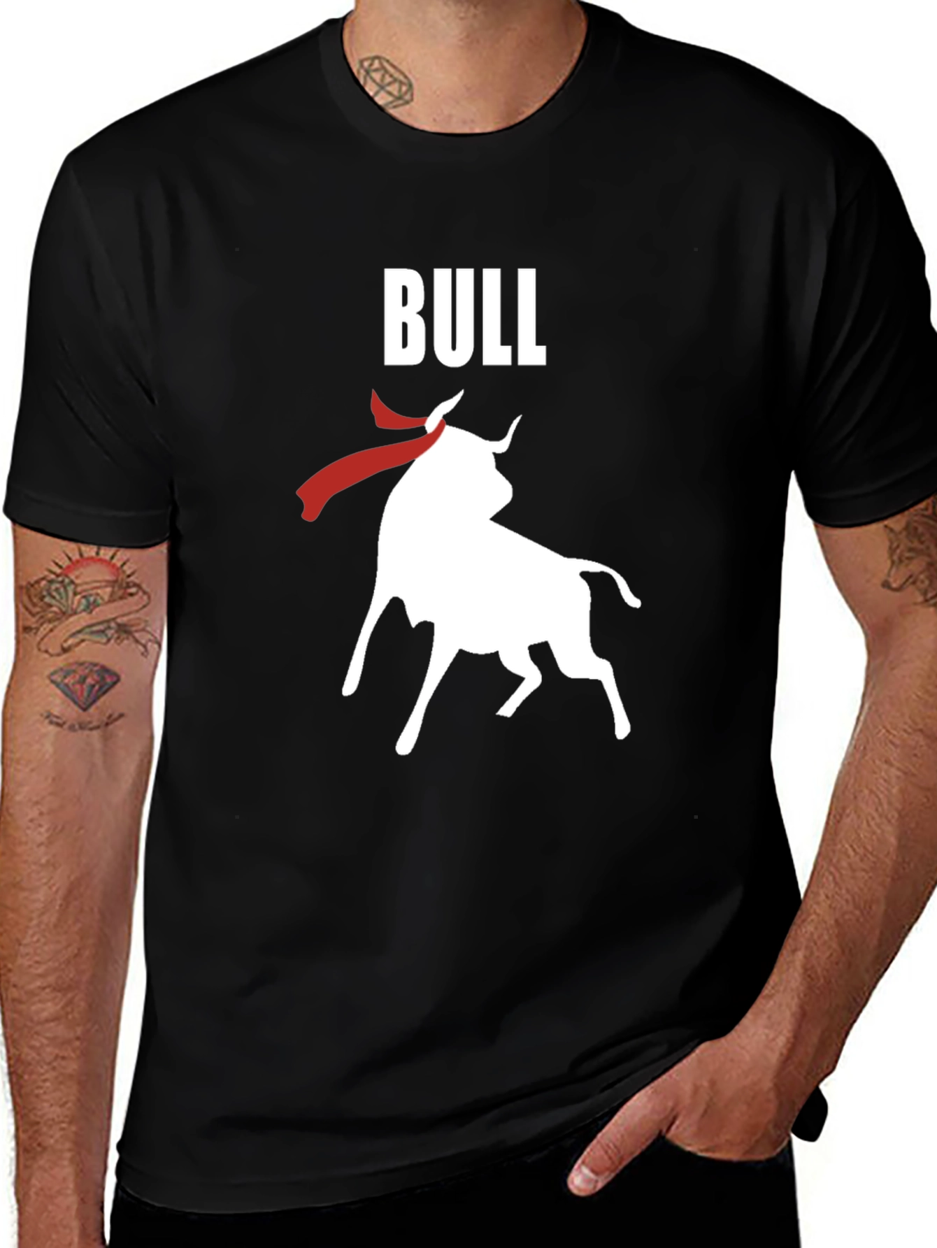Bull Graphic T-Shirt - Bold Animal Design