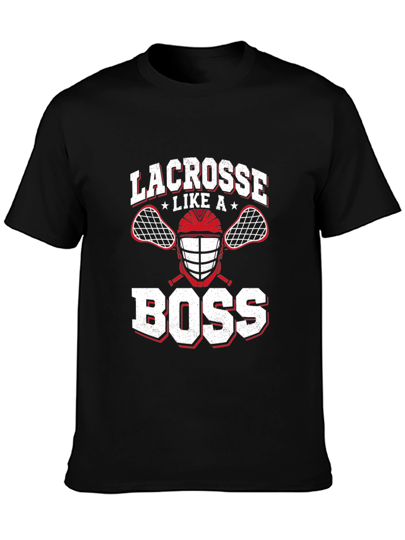 Lacrosse Like a Boss Graphic T-Shirt