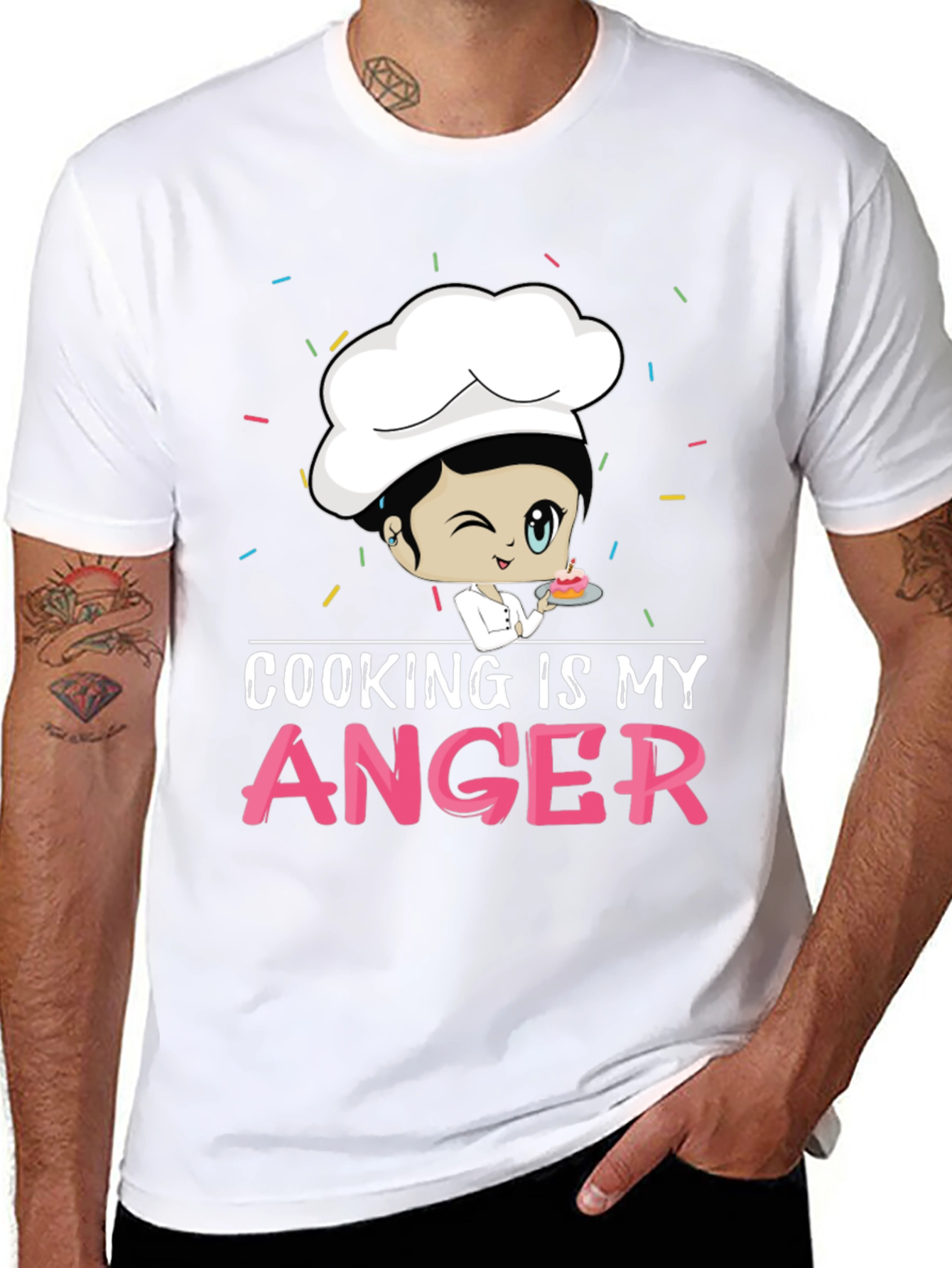 Cooking is My Anger Funny Chef T-Shirt