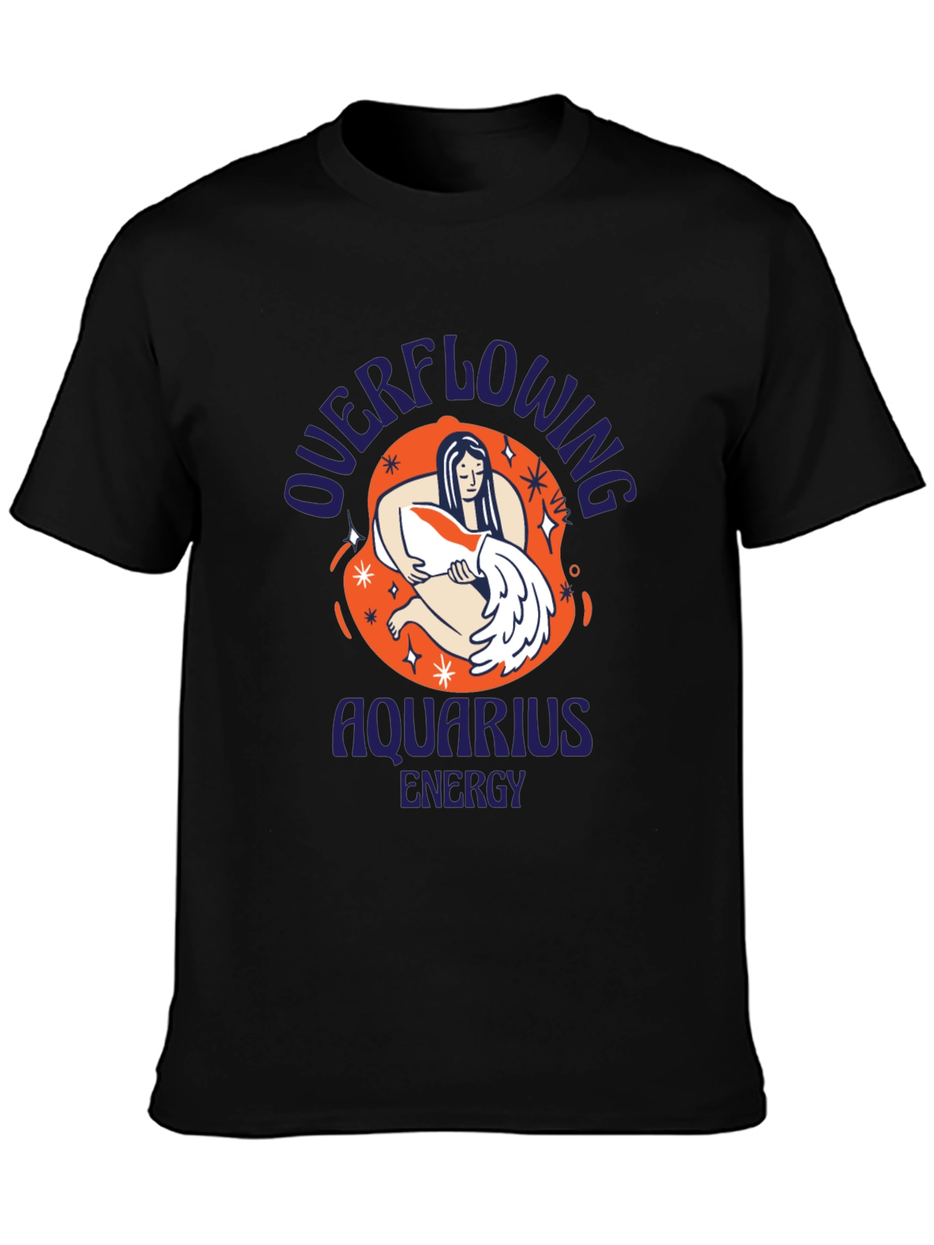 Aquarius Energy Graphic Tee - Zodiac T-Shirt