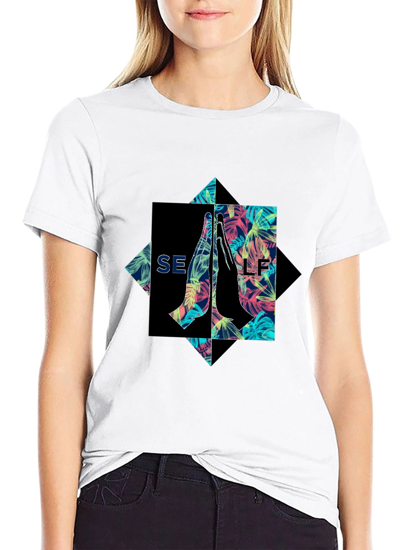 SELF Graphic Print Tee - Unique Style