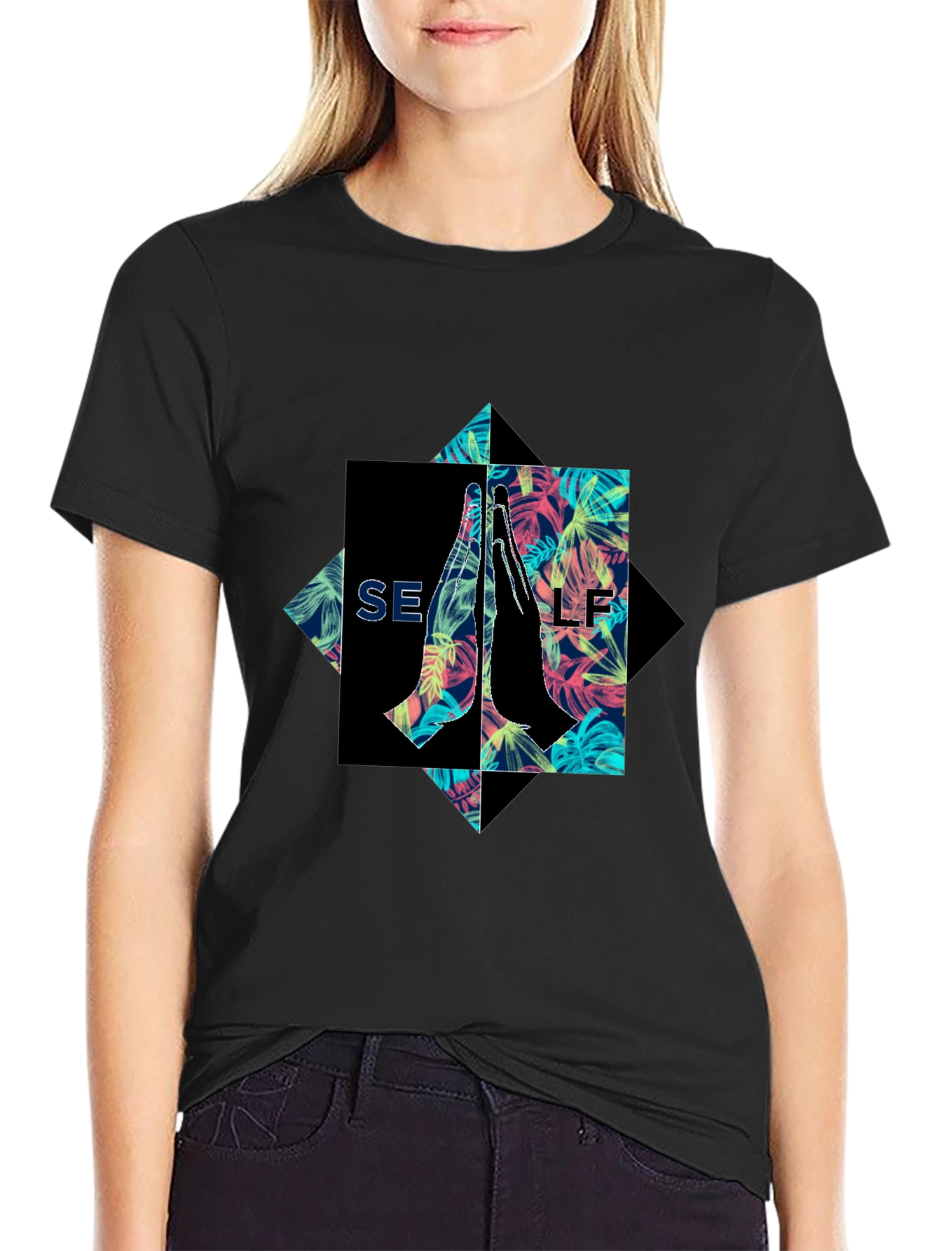 SELF Graphic Print Tee - Unique Style