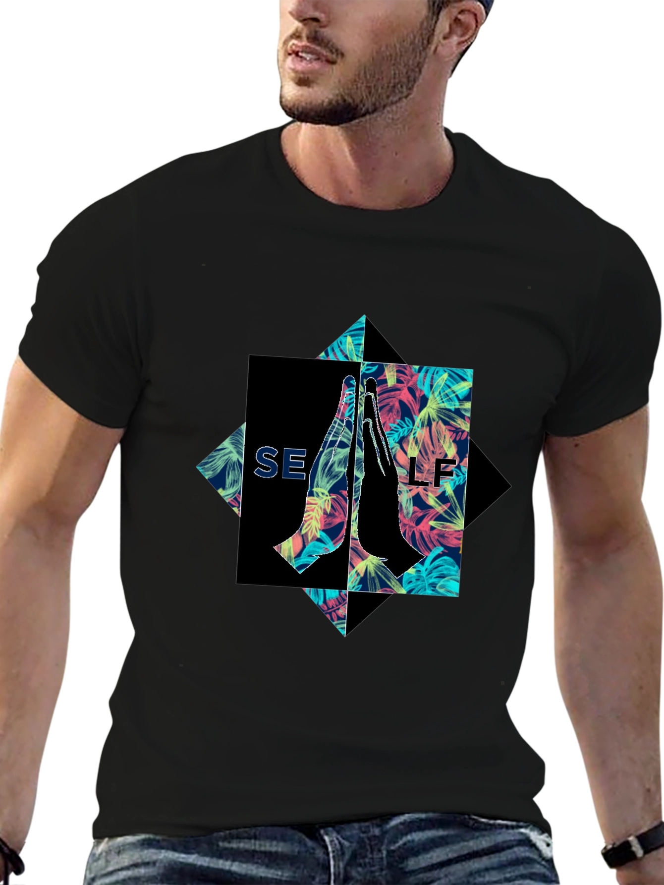 SELF Graphic Print Tee - Unique Style