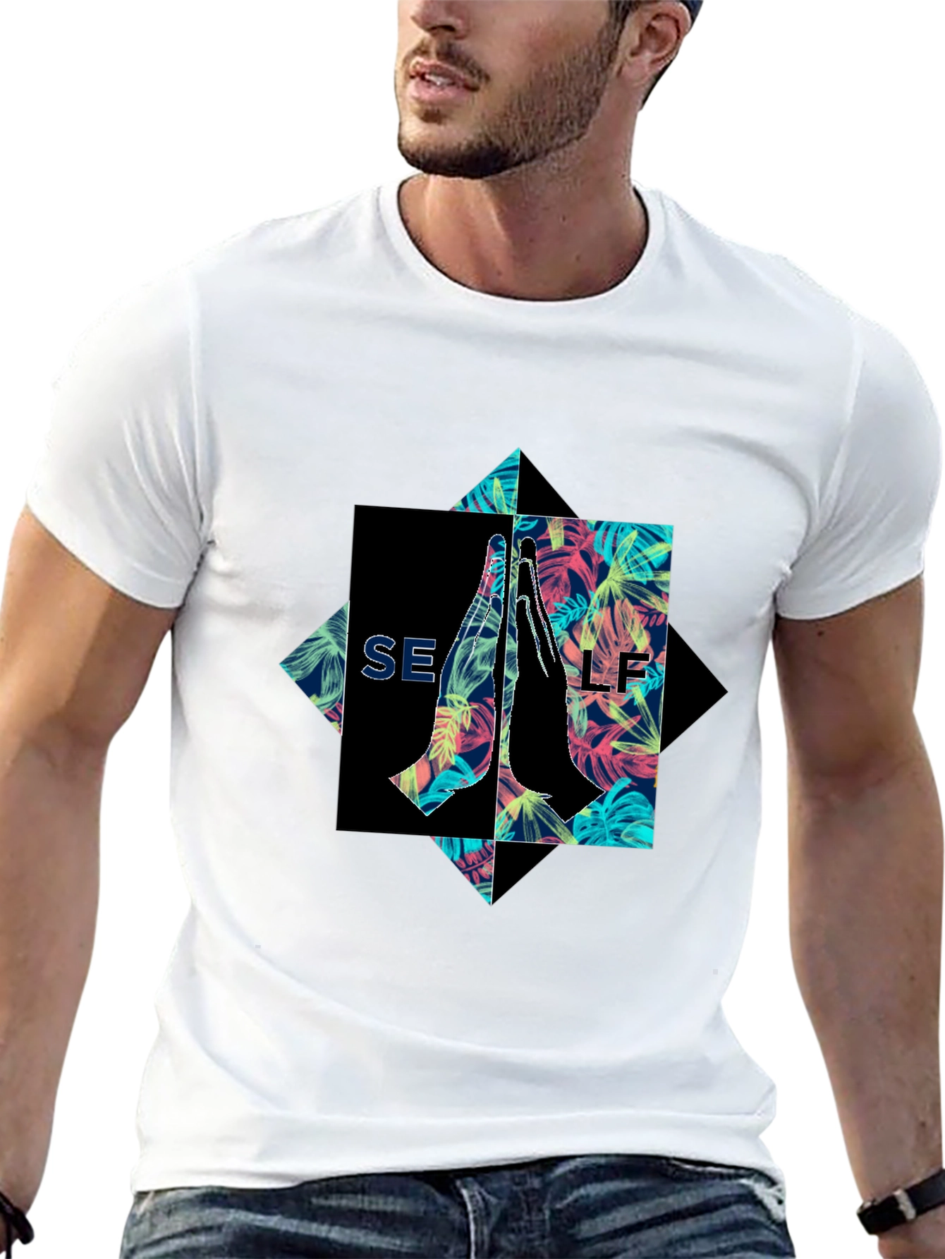 SELF Graphic Print Tee - Unique Style