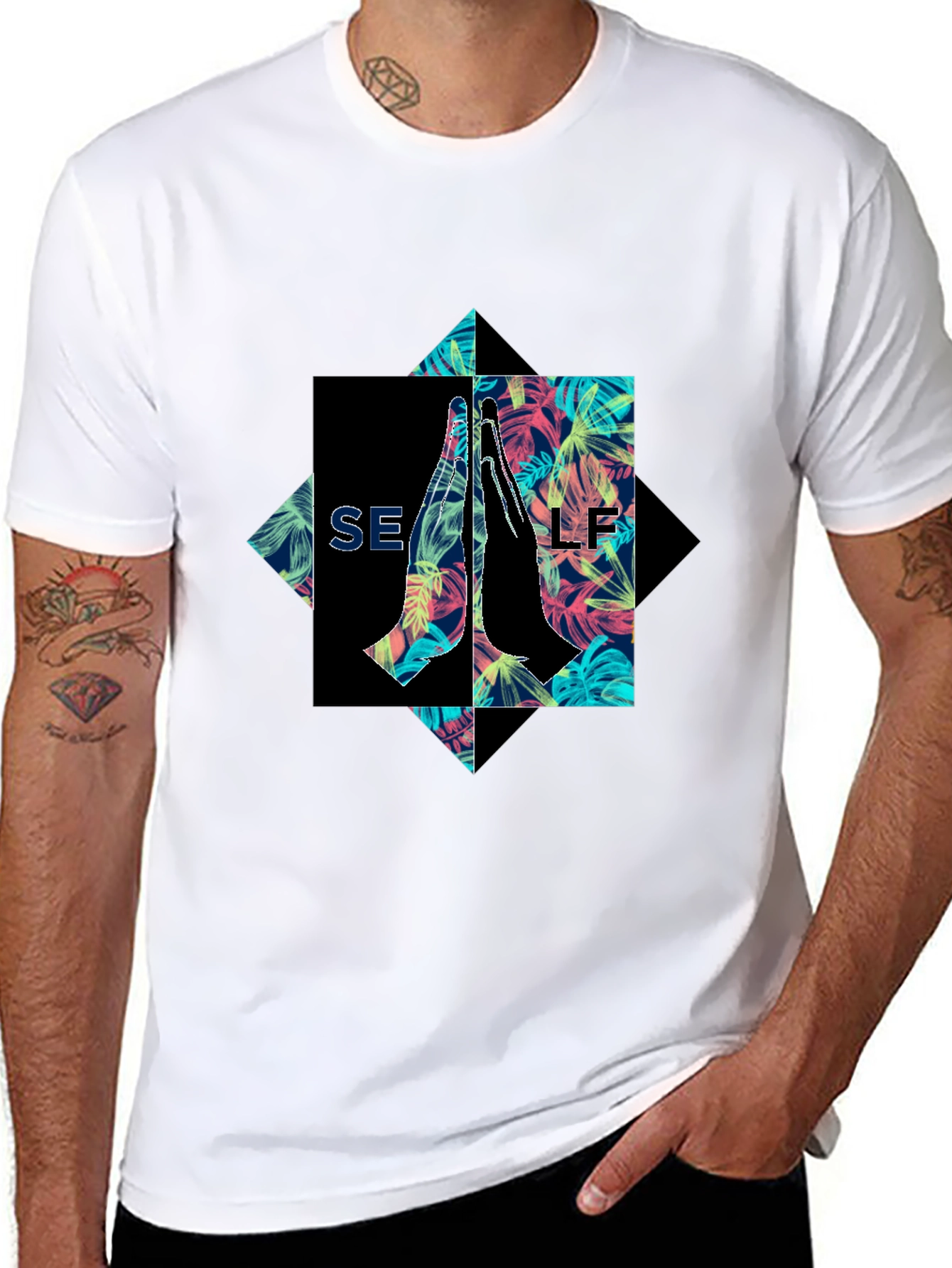 SELF Graphic Print Tee - Unique Style