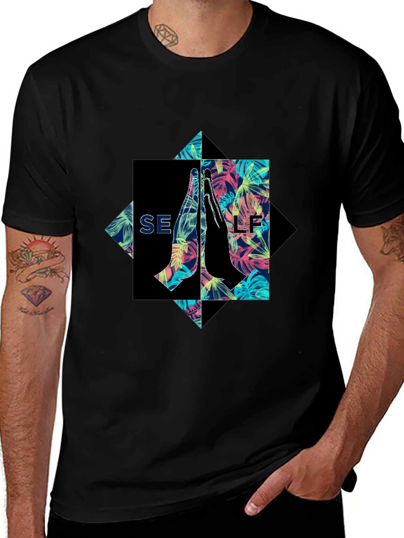 SELF Graphic Print Tee - Unique Style