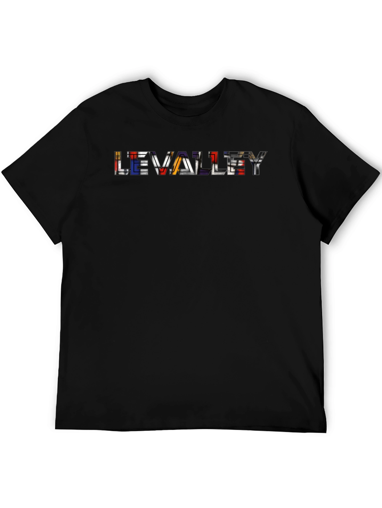 LEVALLEY Graphic Black T-Shirt