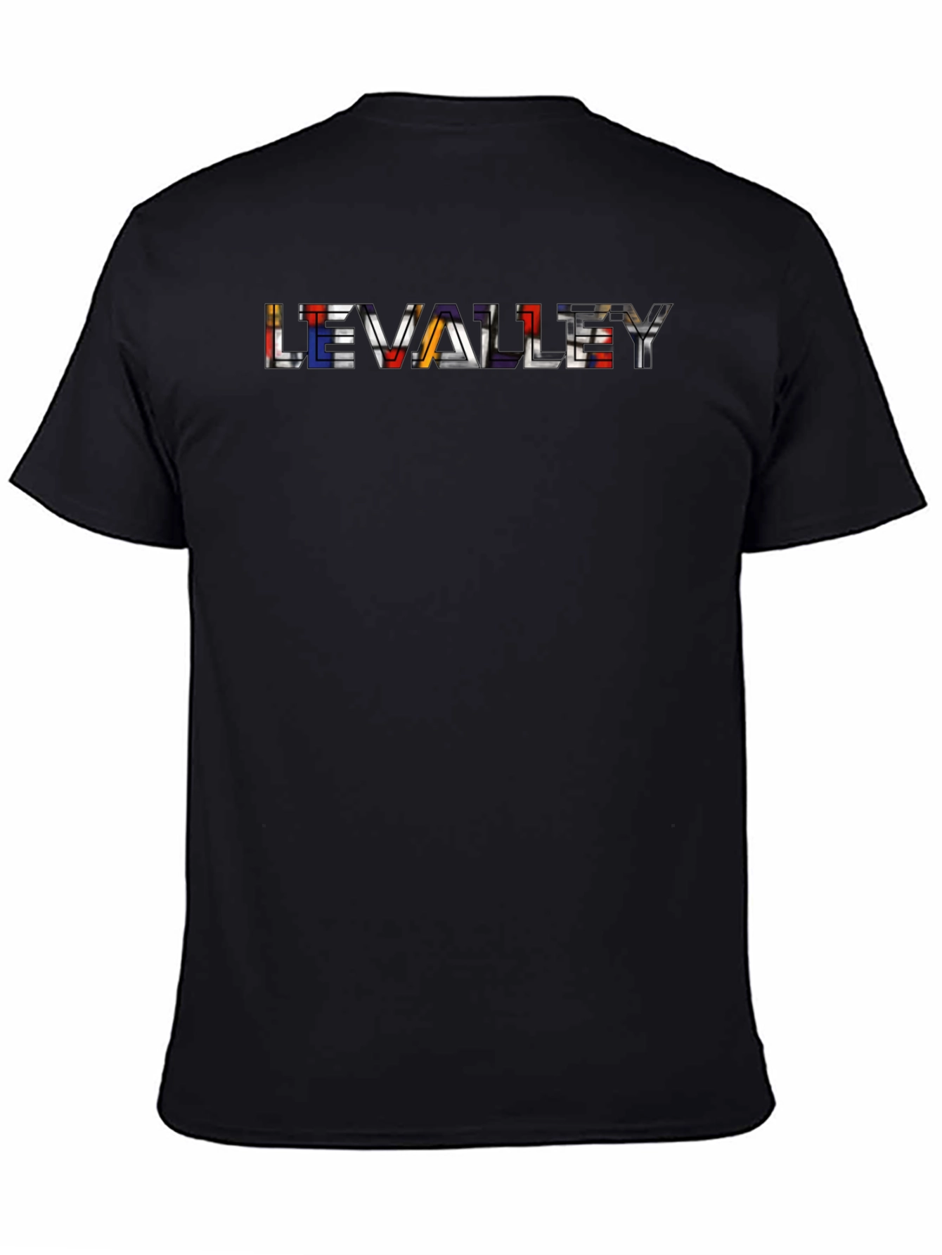 LEVALLEY Graphic Black T-Shirt